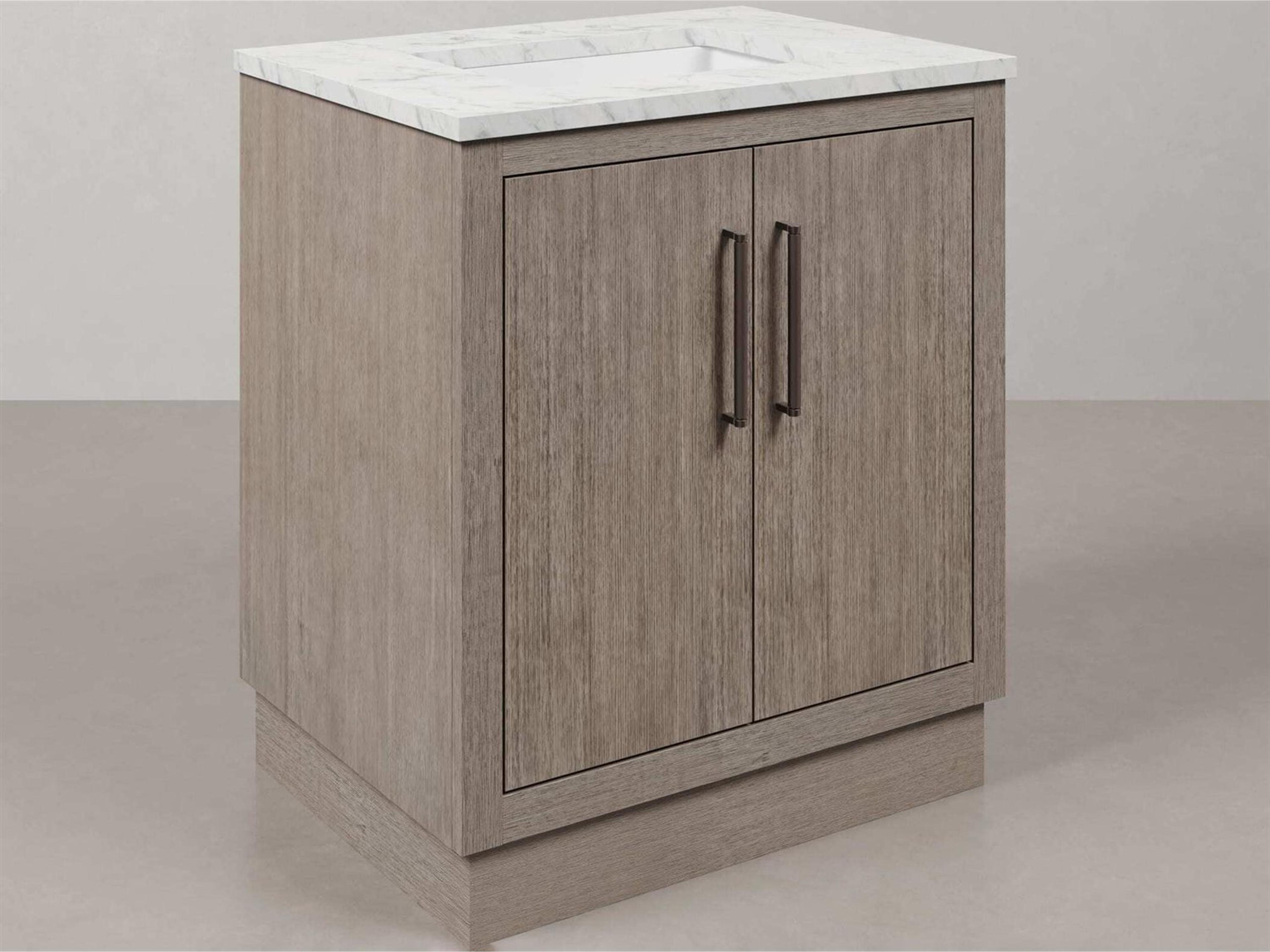 Water Creation Hugo Vanity in Grey Oak