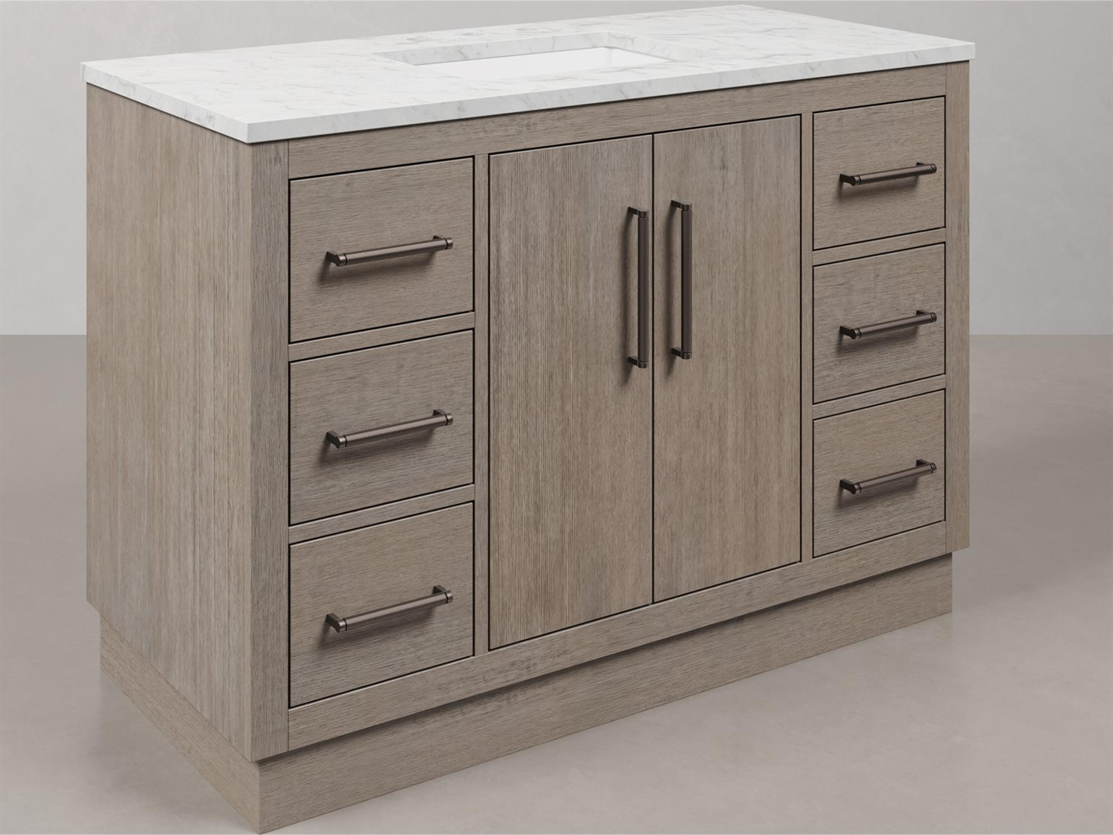 Water Creation Hugo Vanity in Grey Oak