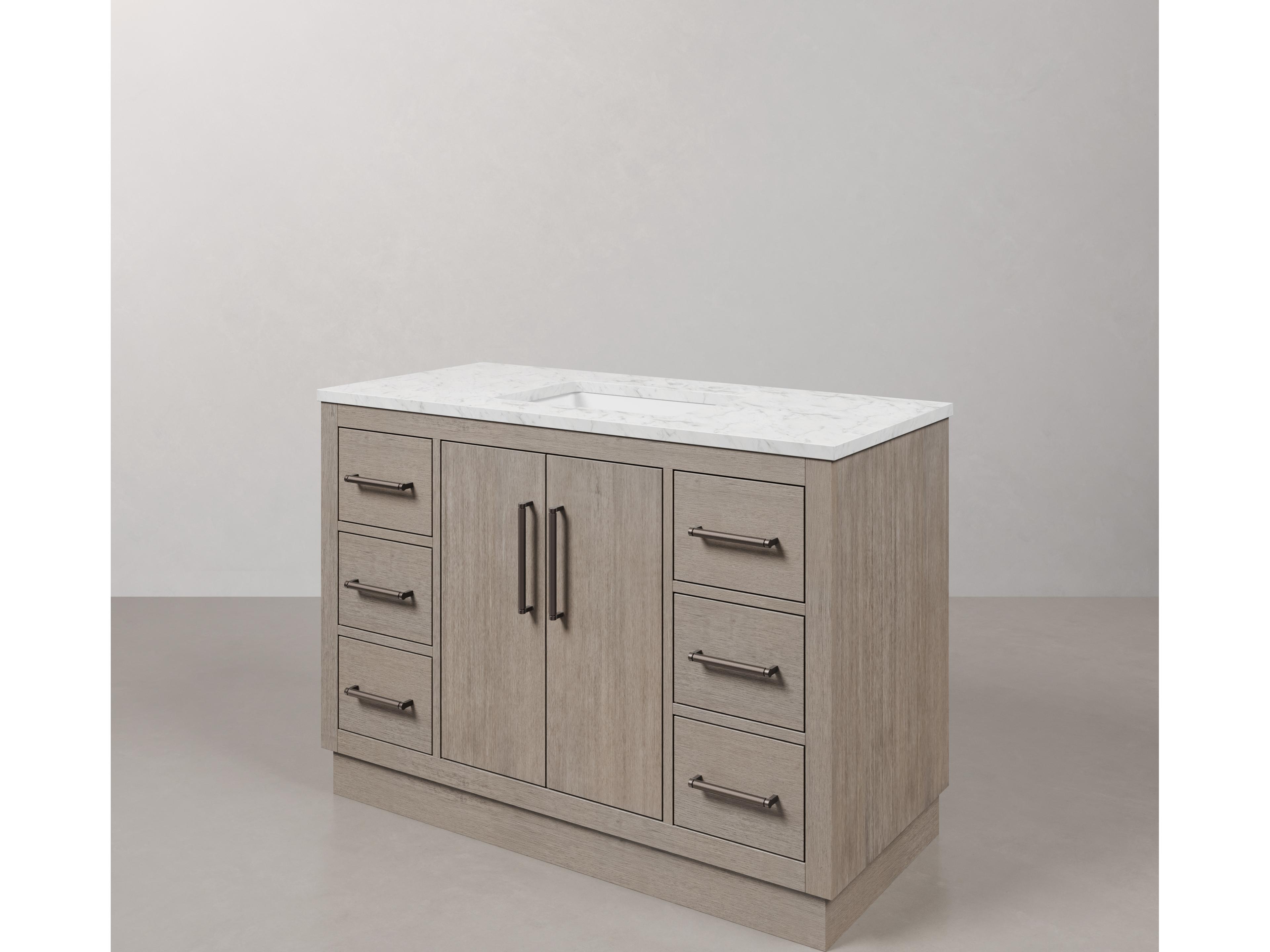 Water Creation Hugo Vanity in Grey Oak