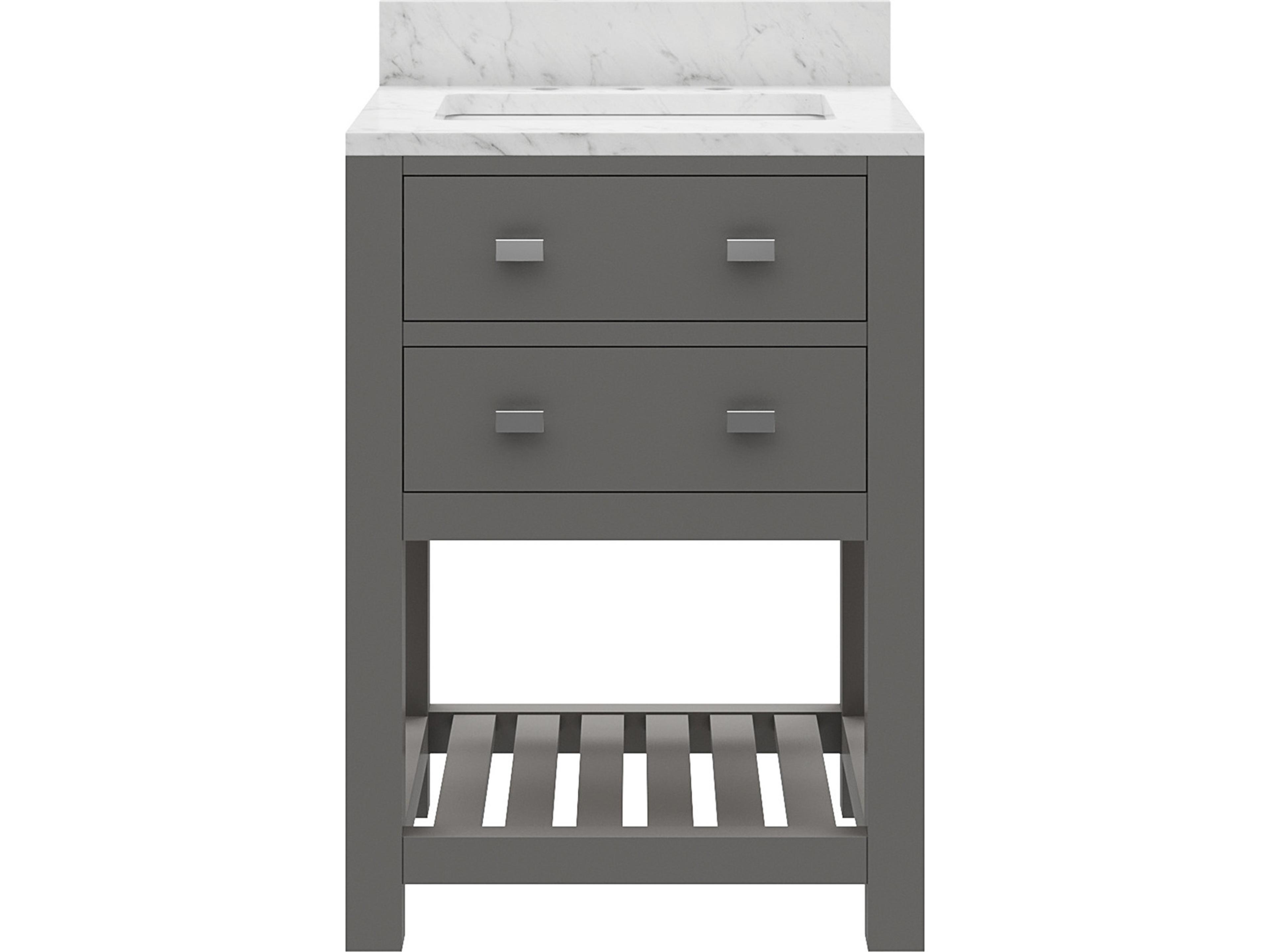 Madalyn Chrome Vanity in Cashmere Grey