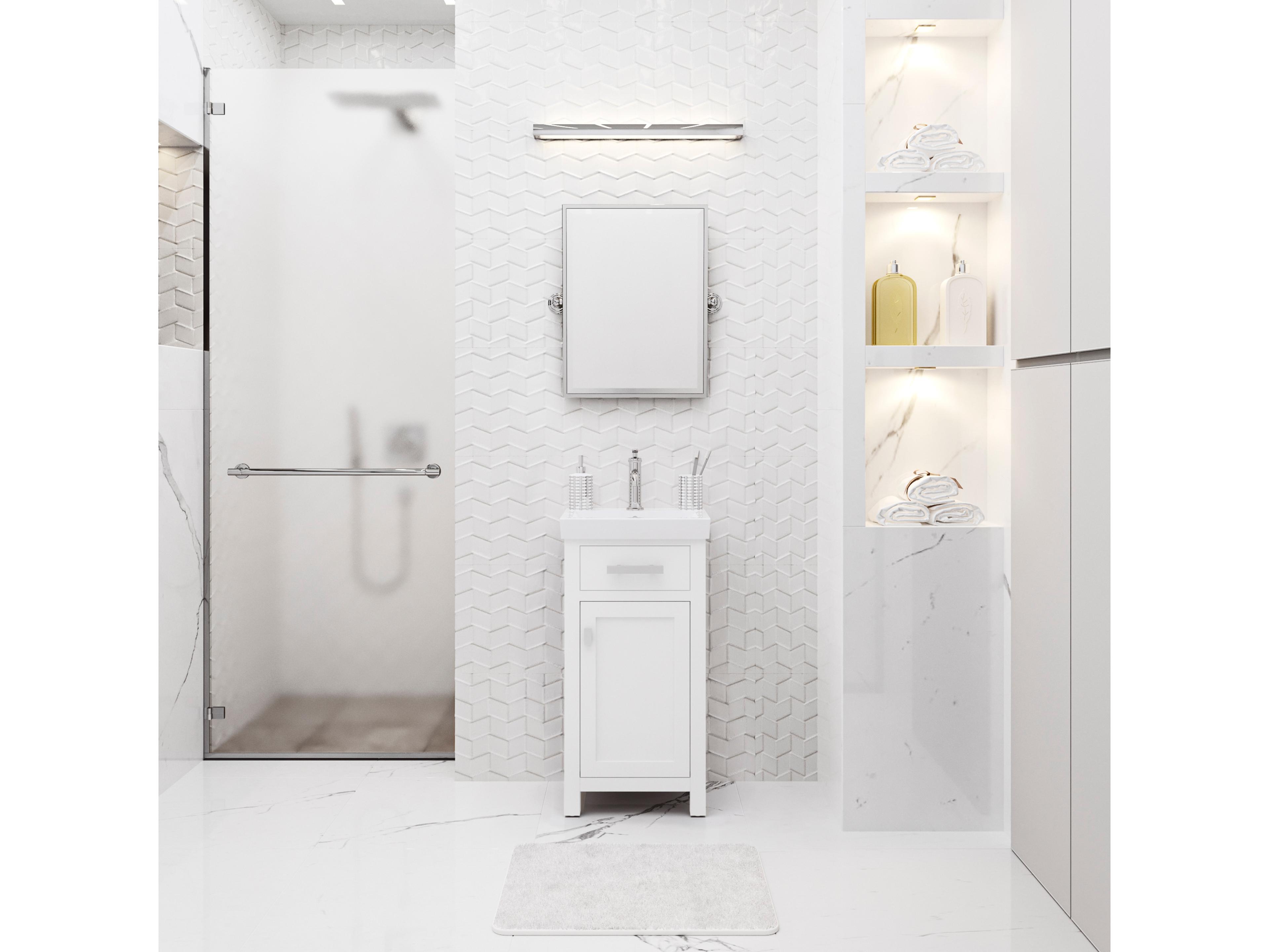 Water Creation Mia Chrome Vanity