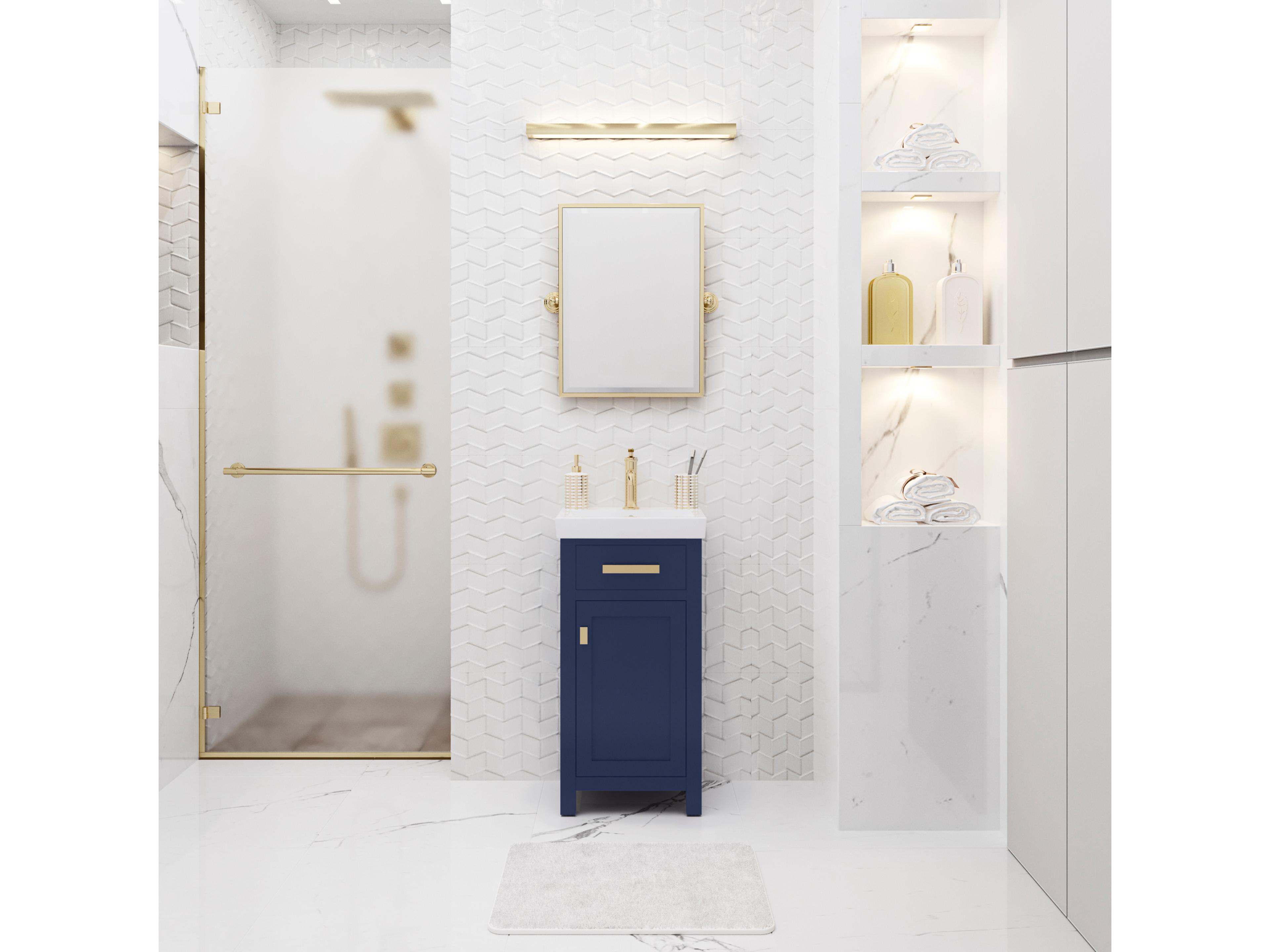 Water Creation Mia Satin Gold Vanity