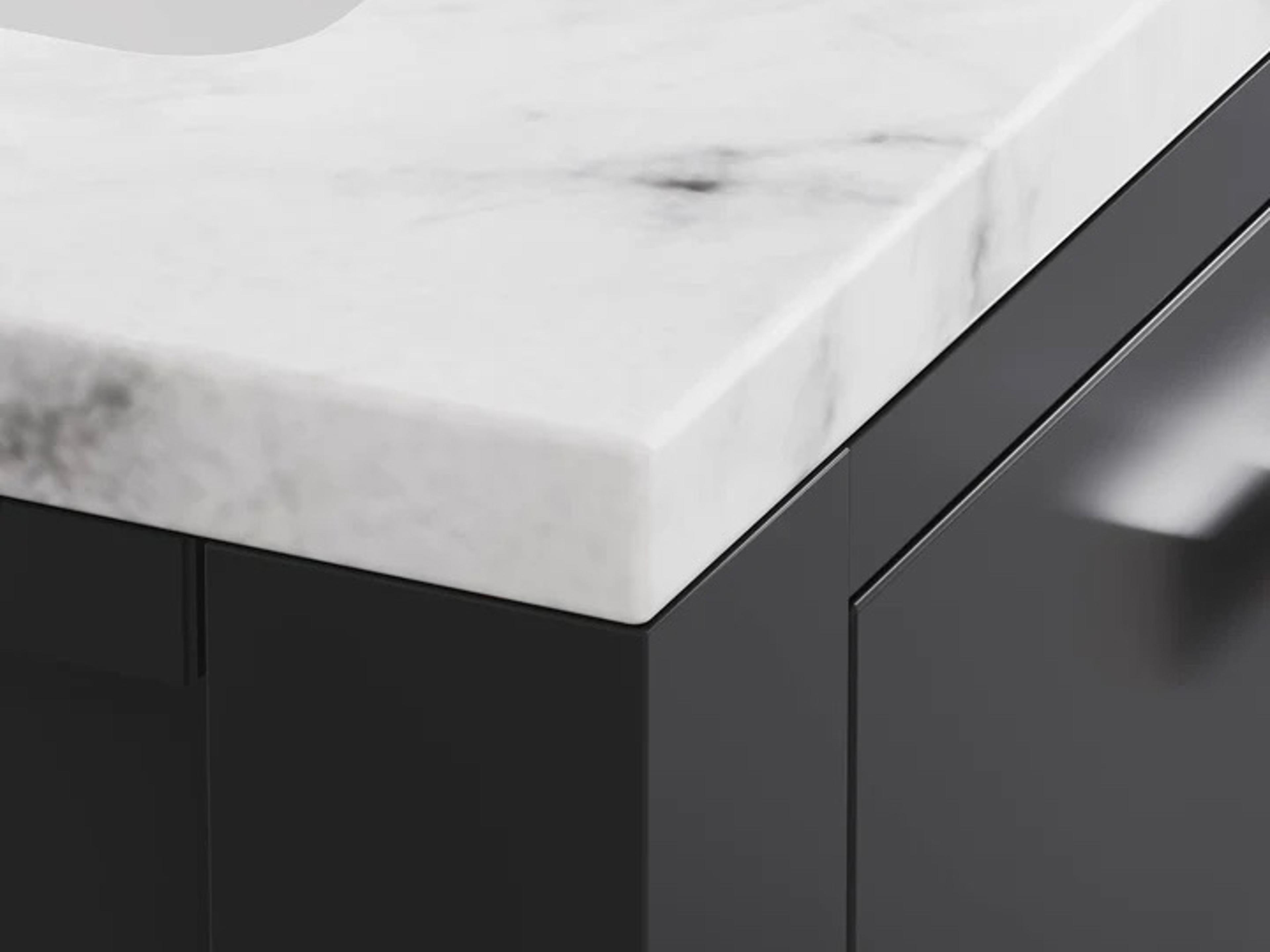 Water Creation Madison Single Sink Carrara White Marble Countertop Bath Vanity in Espresso with Chrome Hardware, Classic Faucet and Rectangular Mirror (S)