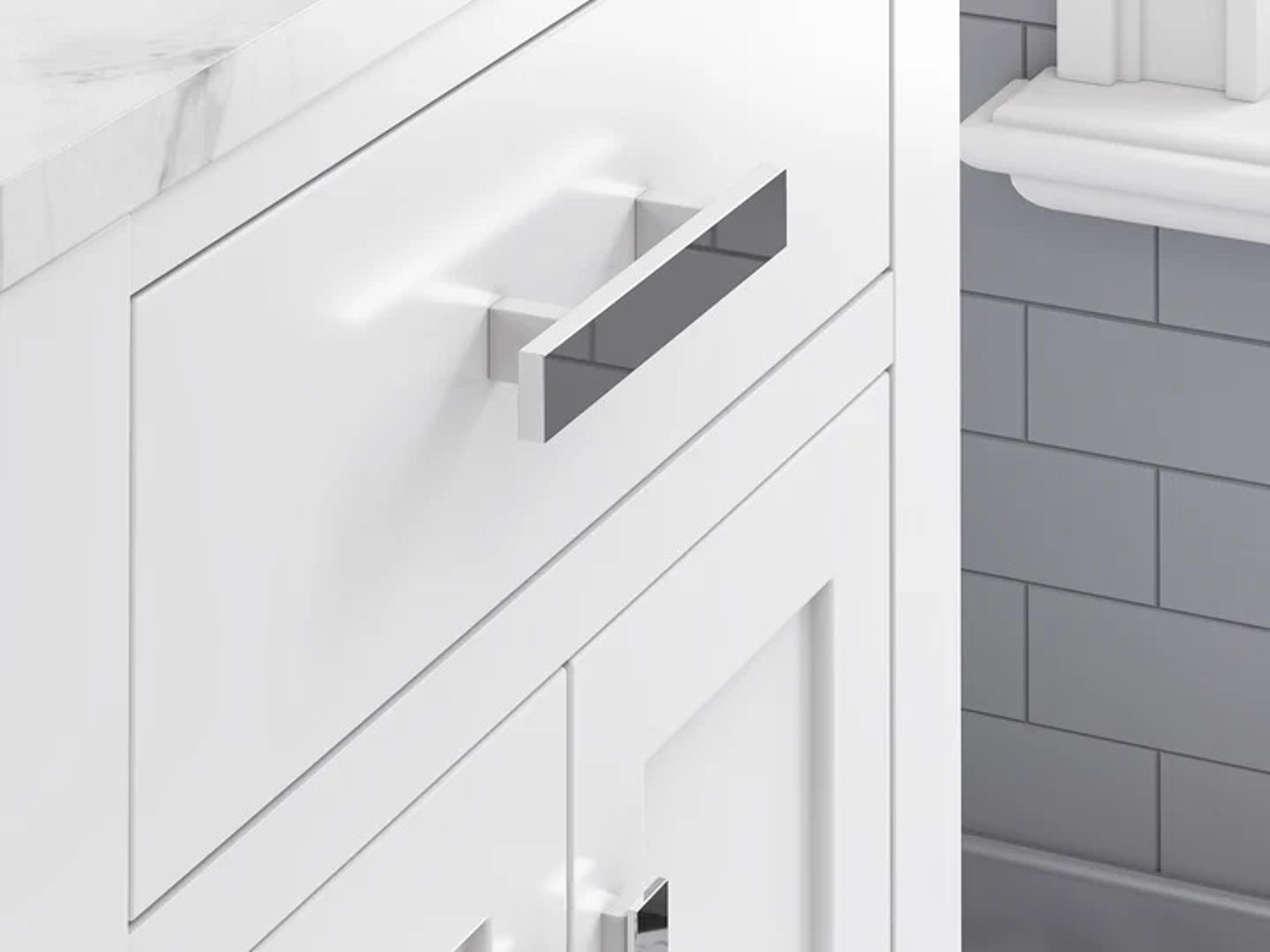 Water Creation Single Sink Bathroom Vanity in Pure White