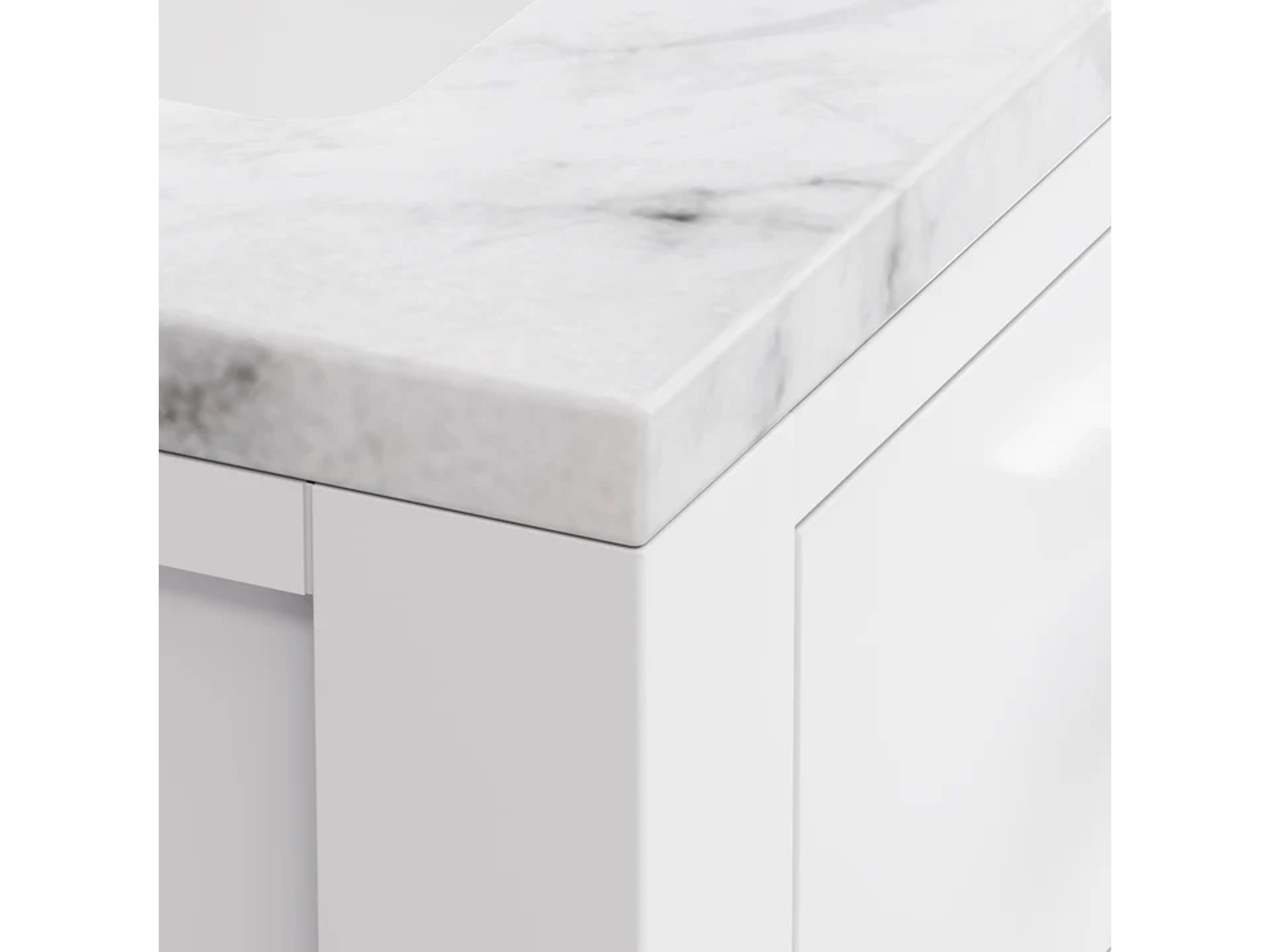 Water Creation Madison Single Sink Bathroom Vanity With Faucet in Pure White