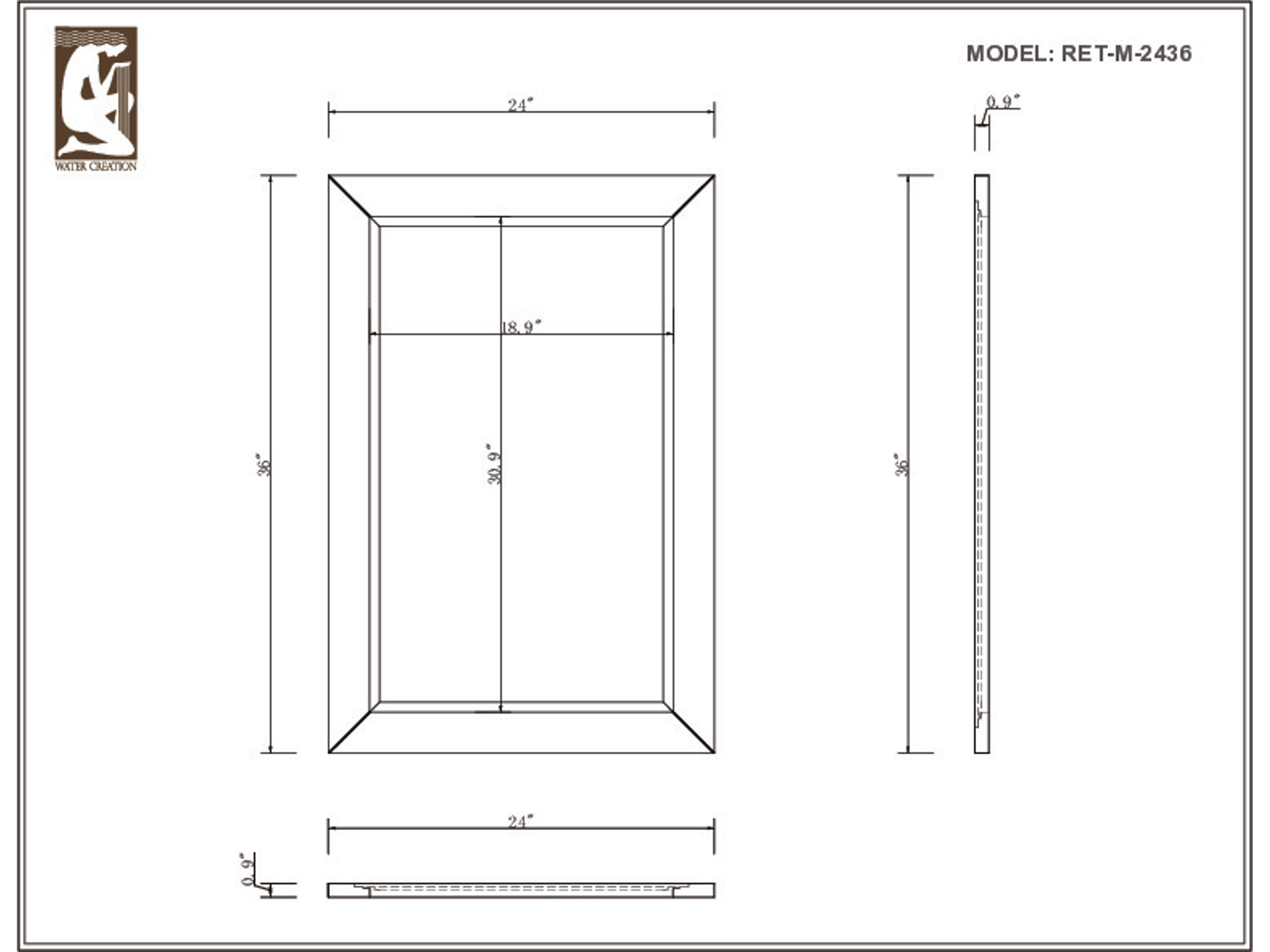 Water Creation Madison Single Sink Carrara White Marble Countertop Bath Vanity in Pure White with Chrome Hardware and Classic Faucet and Rectangular Mirror (S)