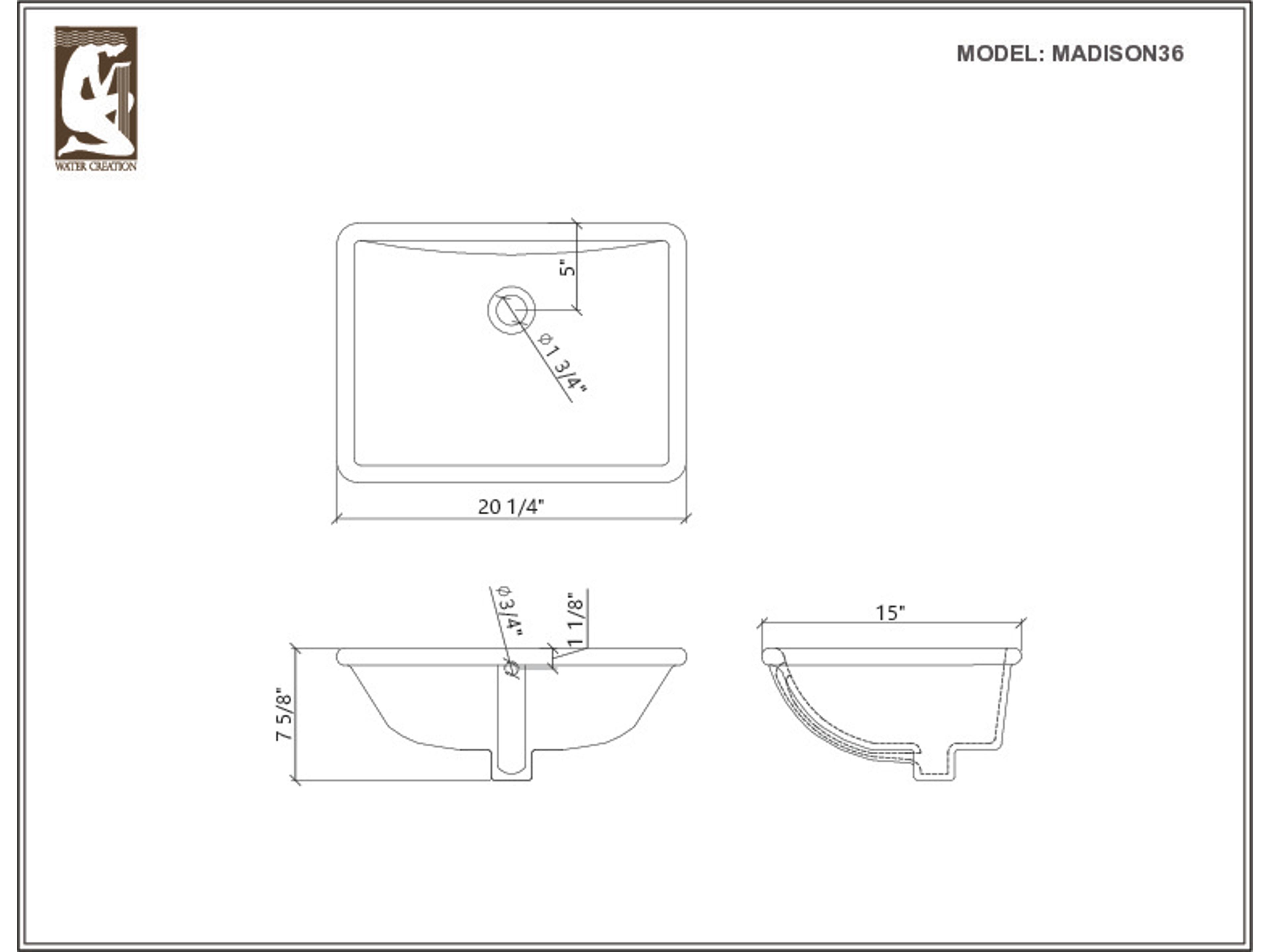 Water Creation Madison Single Sink Carrara White Marble Countertop Bath Vanity In Monarch Blue with Satin Gold Hardware