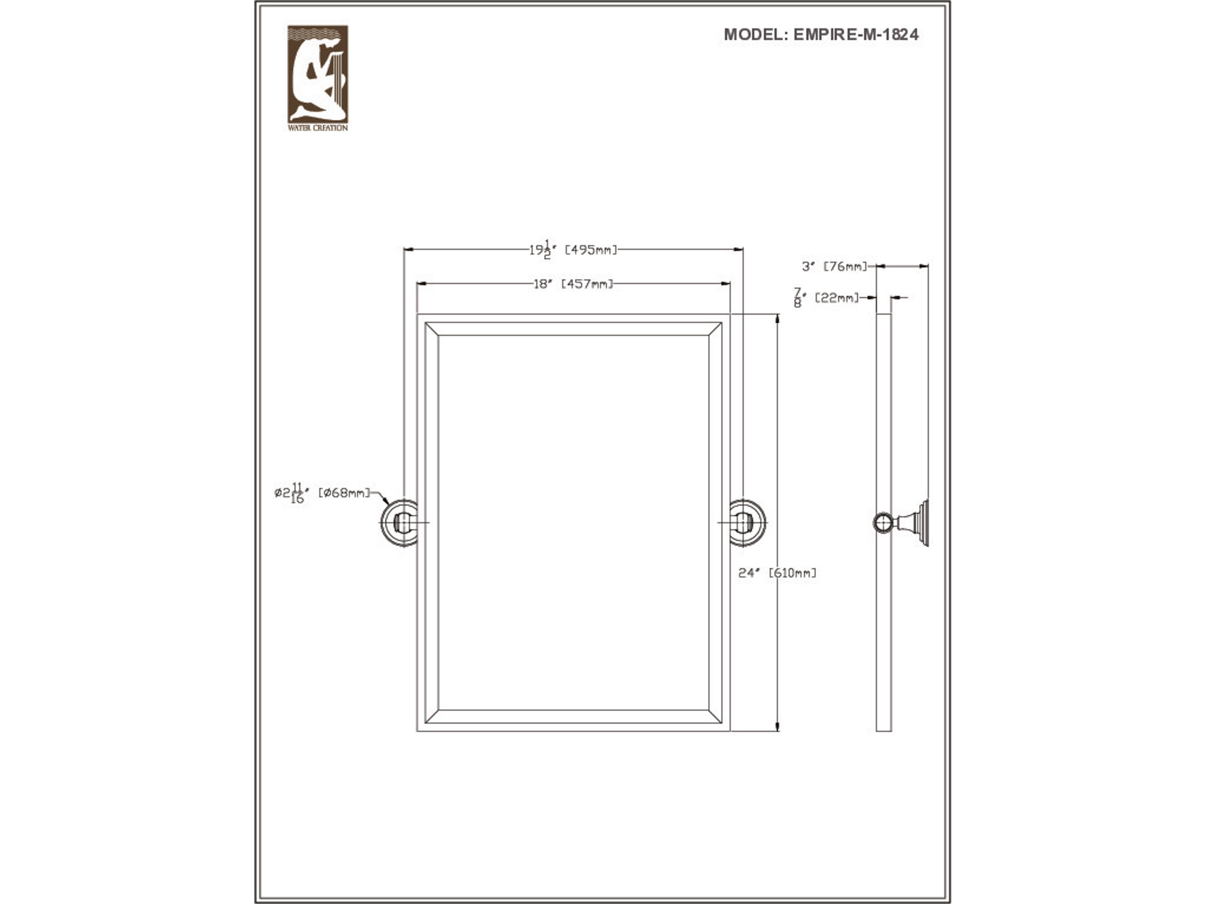 Water Creation Palace Double Sink Carrara Quartz Countertop Bath Vanity in Pure White with Satin Gold Hardware, Waterfall Faucets and Rectangular Pivot Mirrors