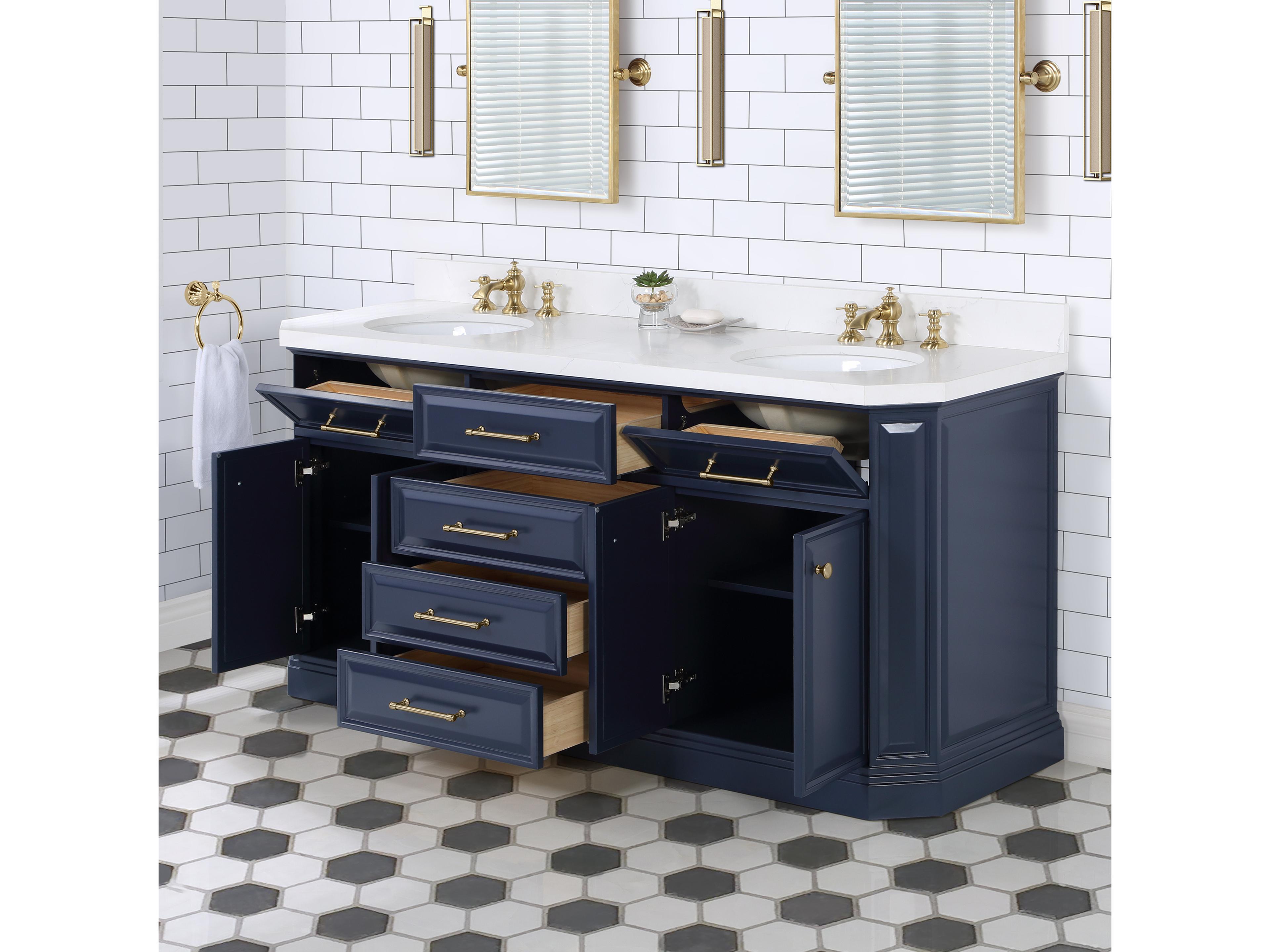 Water Creation Palace Satin Gold Vanity