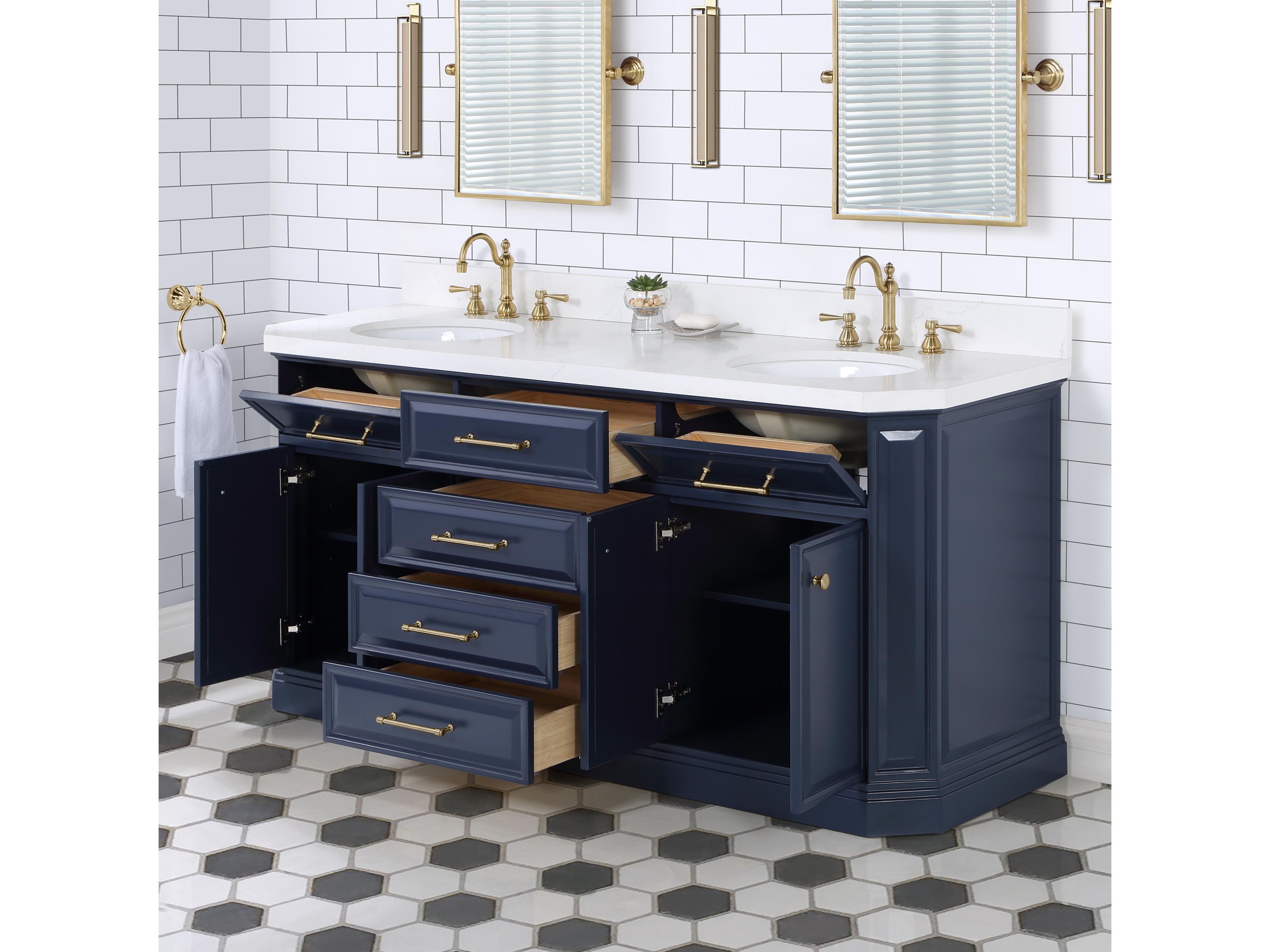Water Creation Palace Satin Gold Vanity