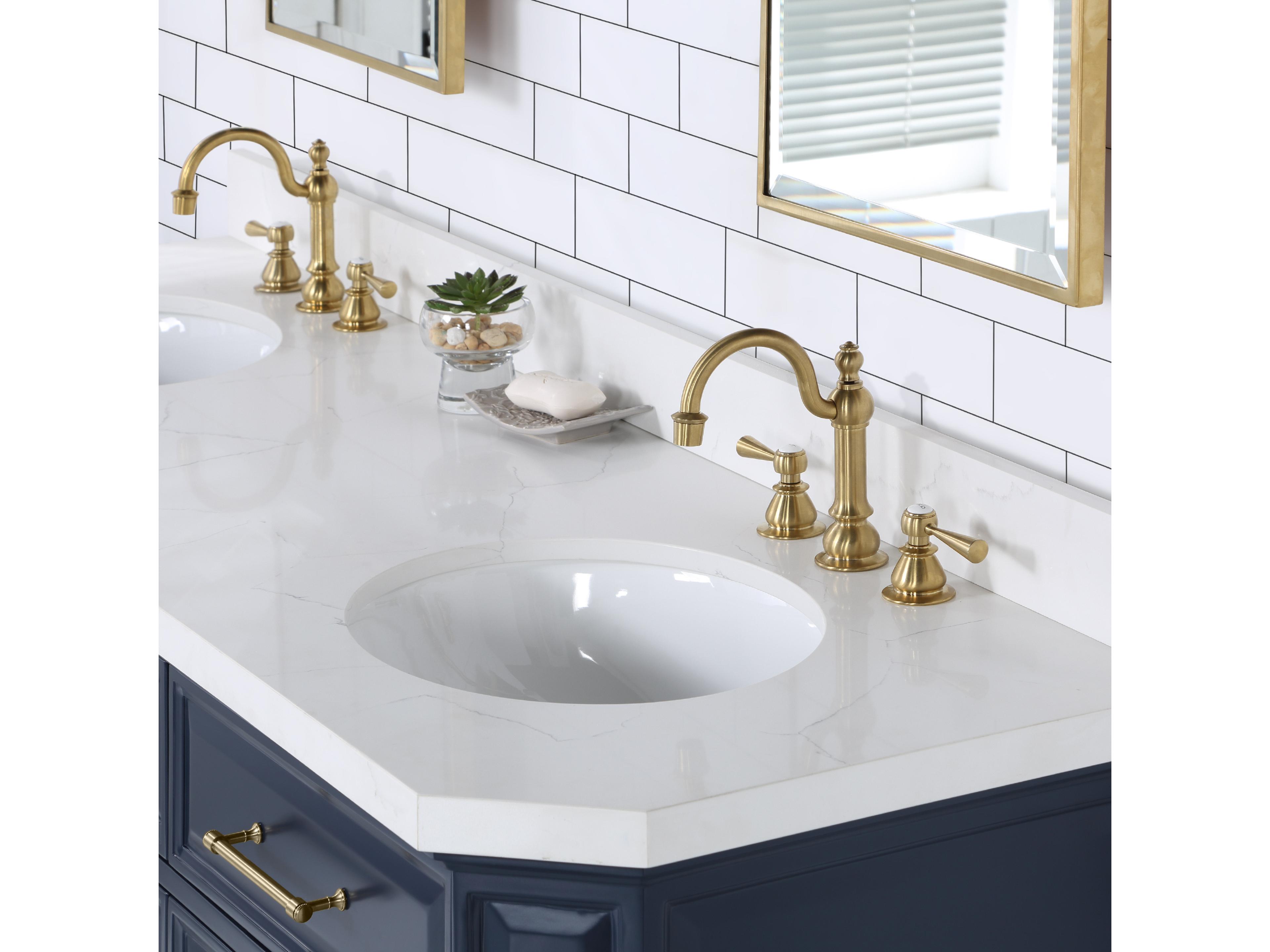 Water Creation Palace Satin Gold Vanity