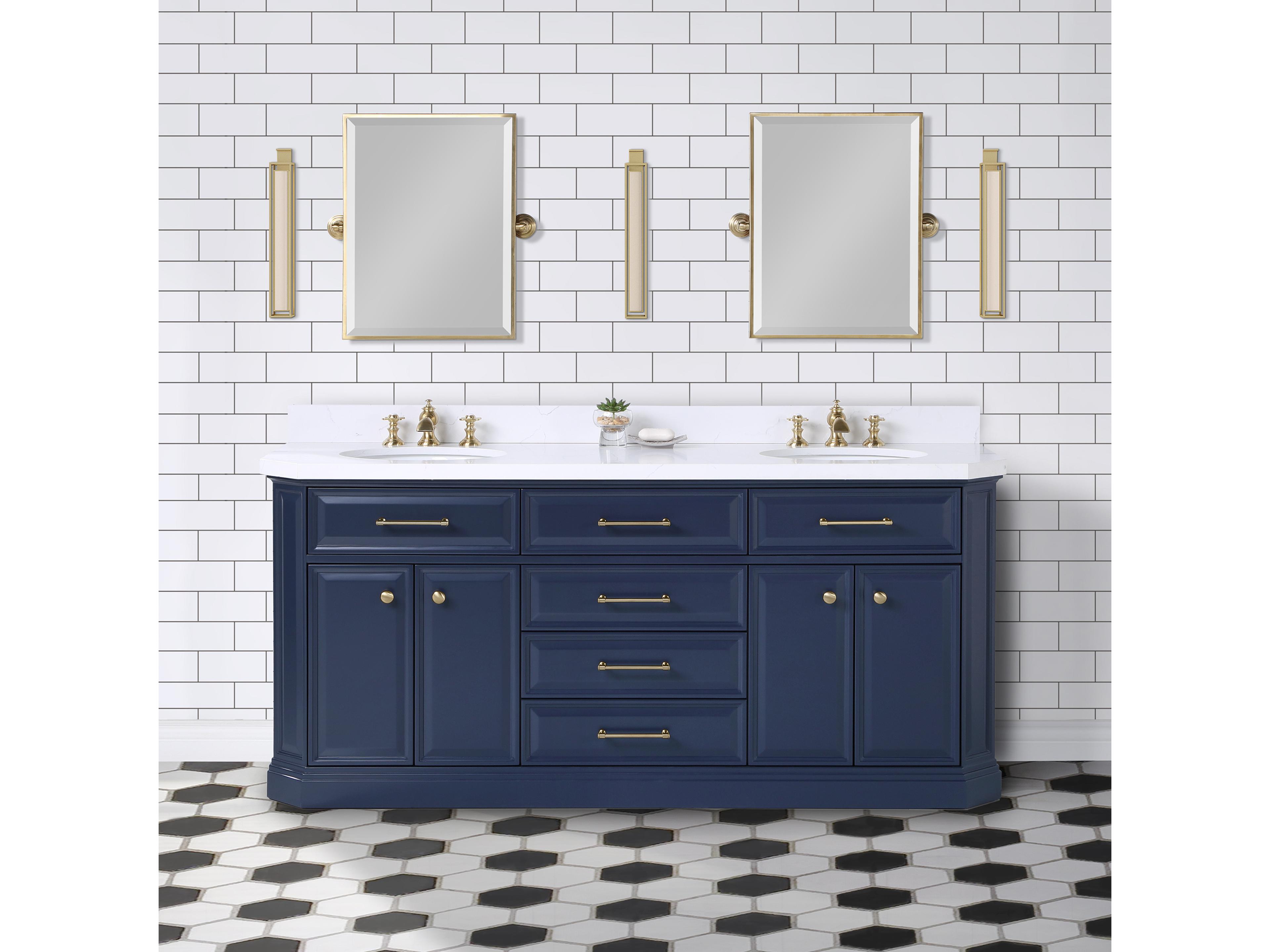 Water Creation Palace Satin Gold Vanity