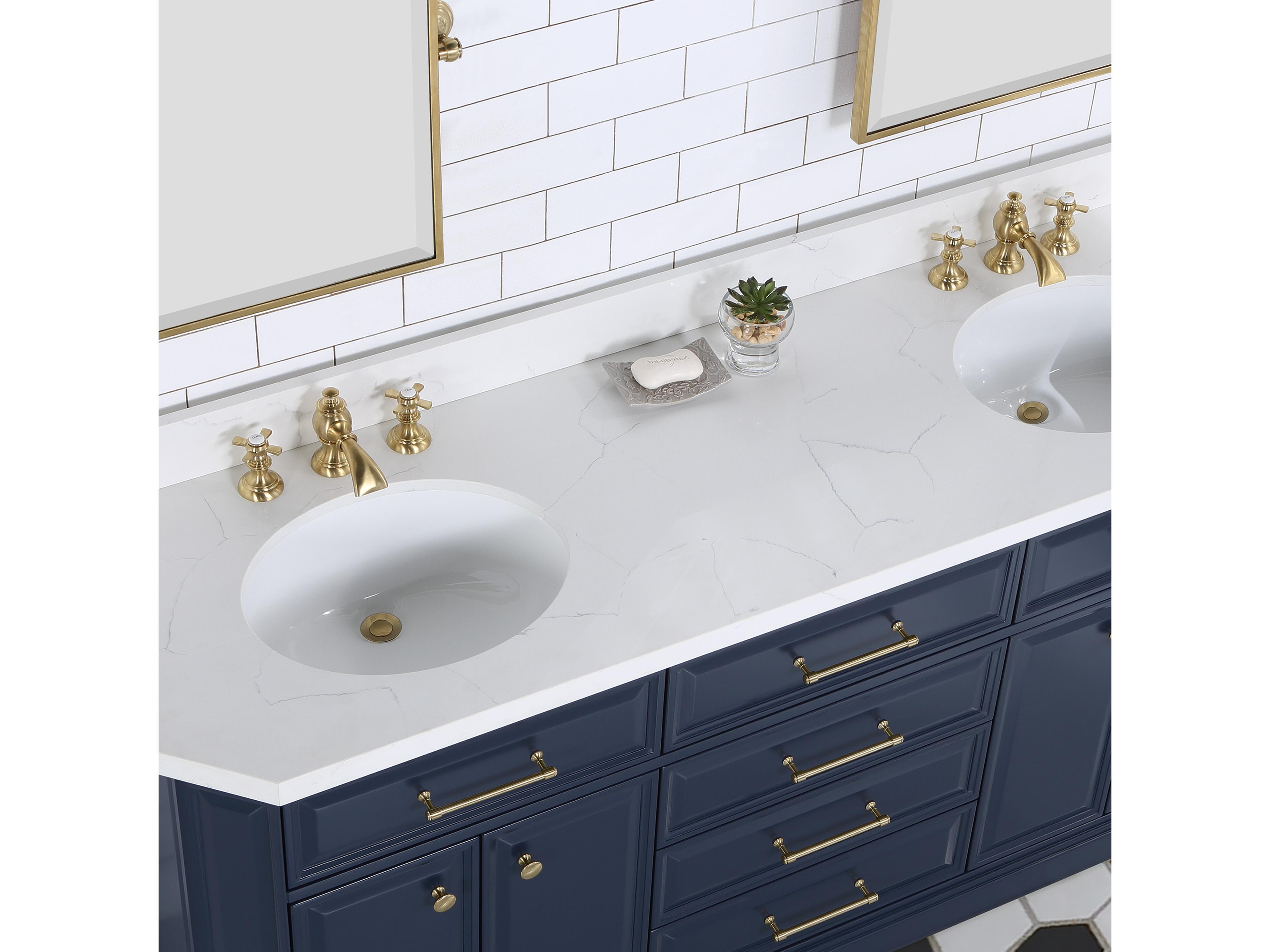 Water Creation Palace Satin Gold Vanity