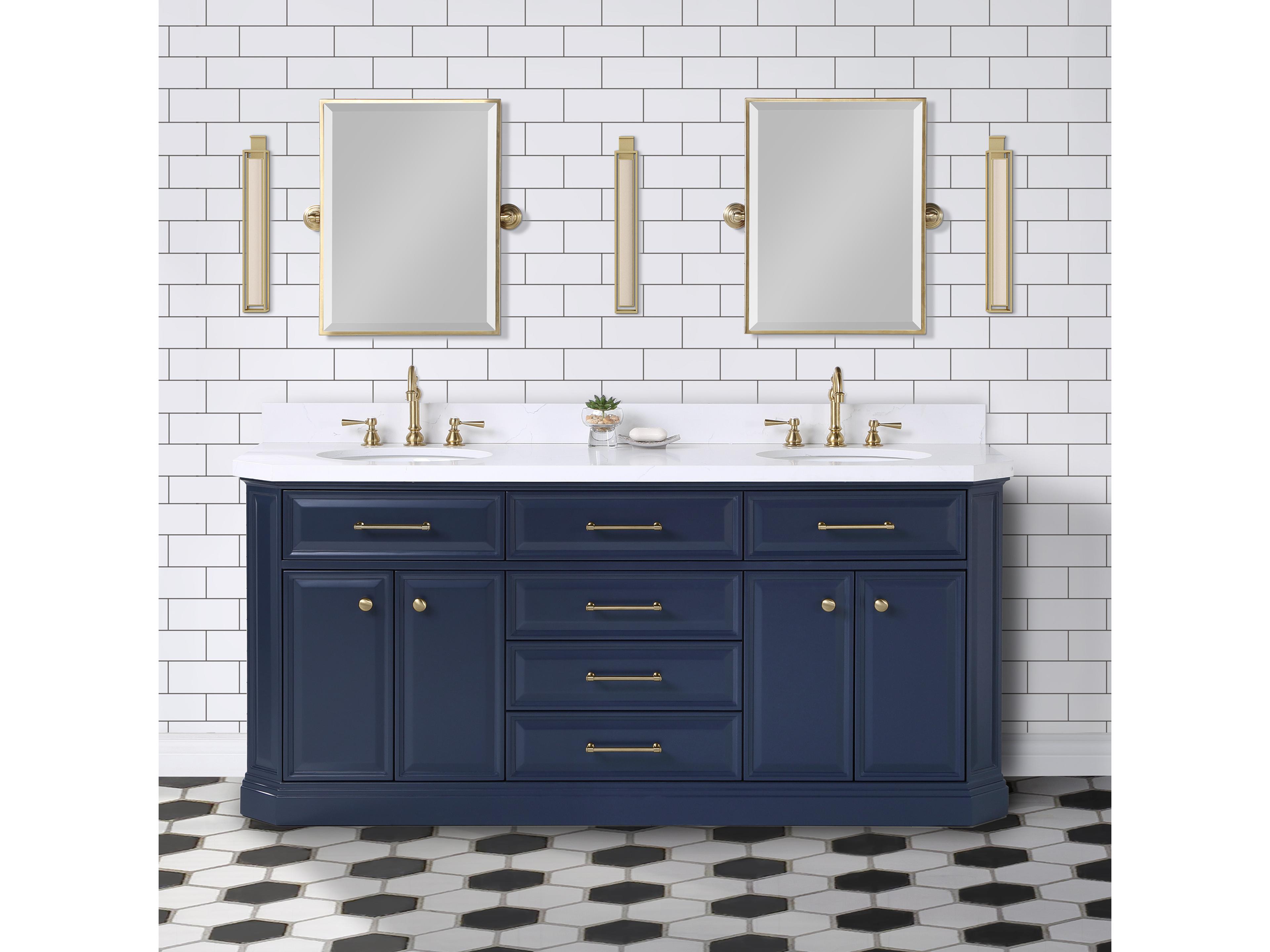 Water Creation Palace Satin Gold Vanity