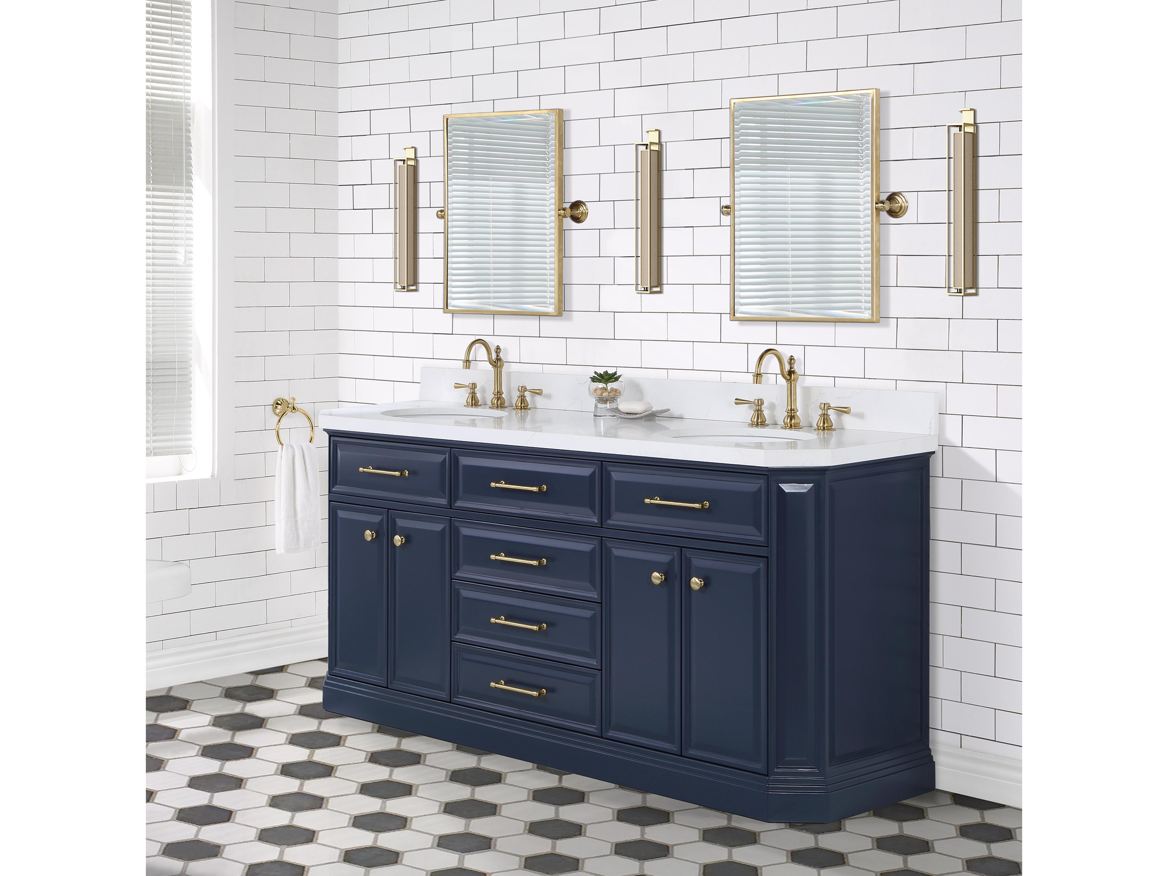 Water Creation Palace Satin Gold Vanity