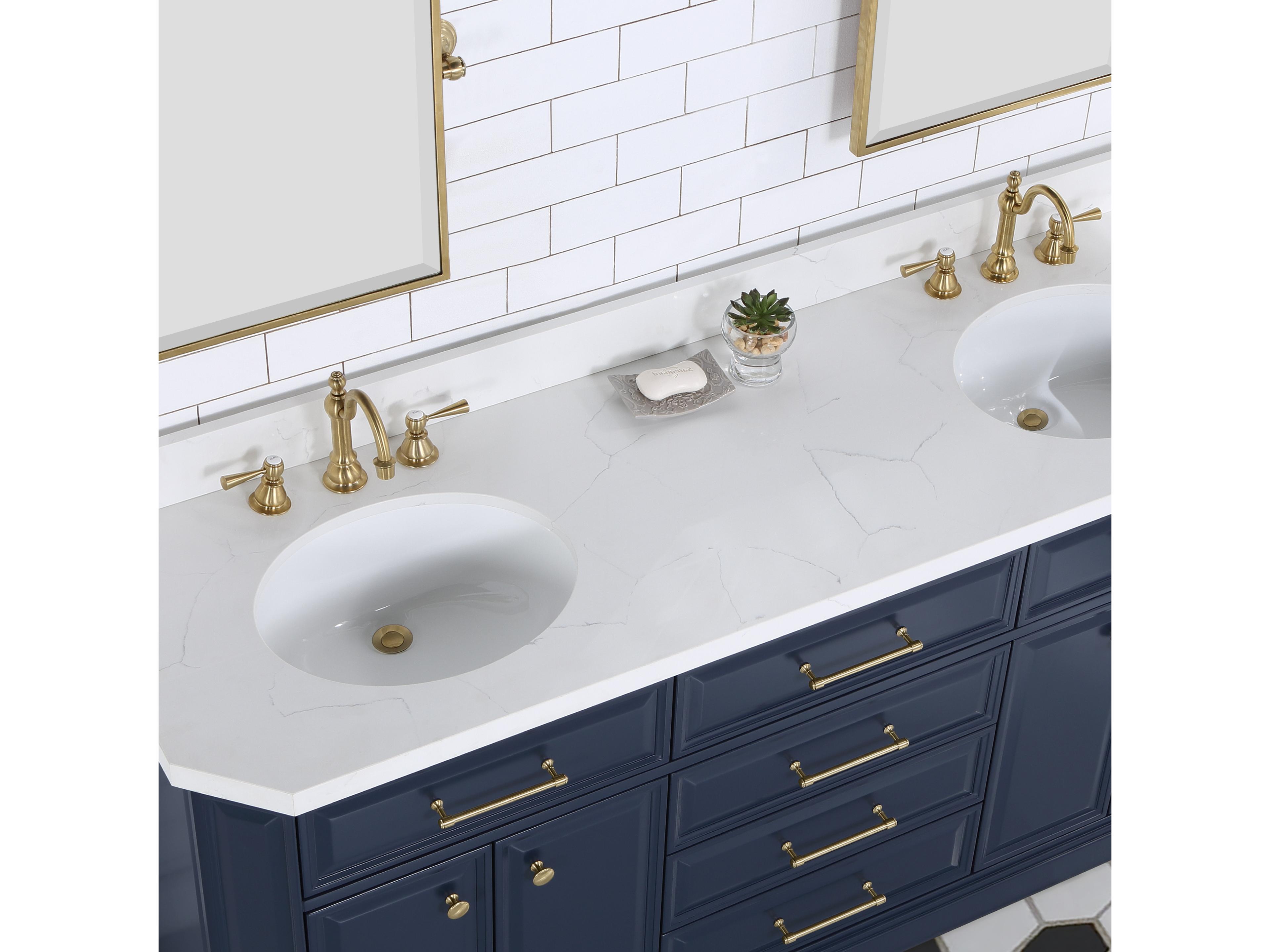 Water Creation Palace Satin Gold Vanity