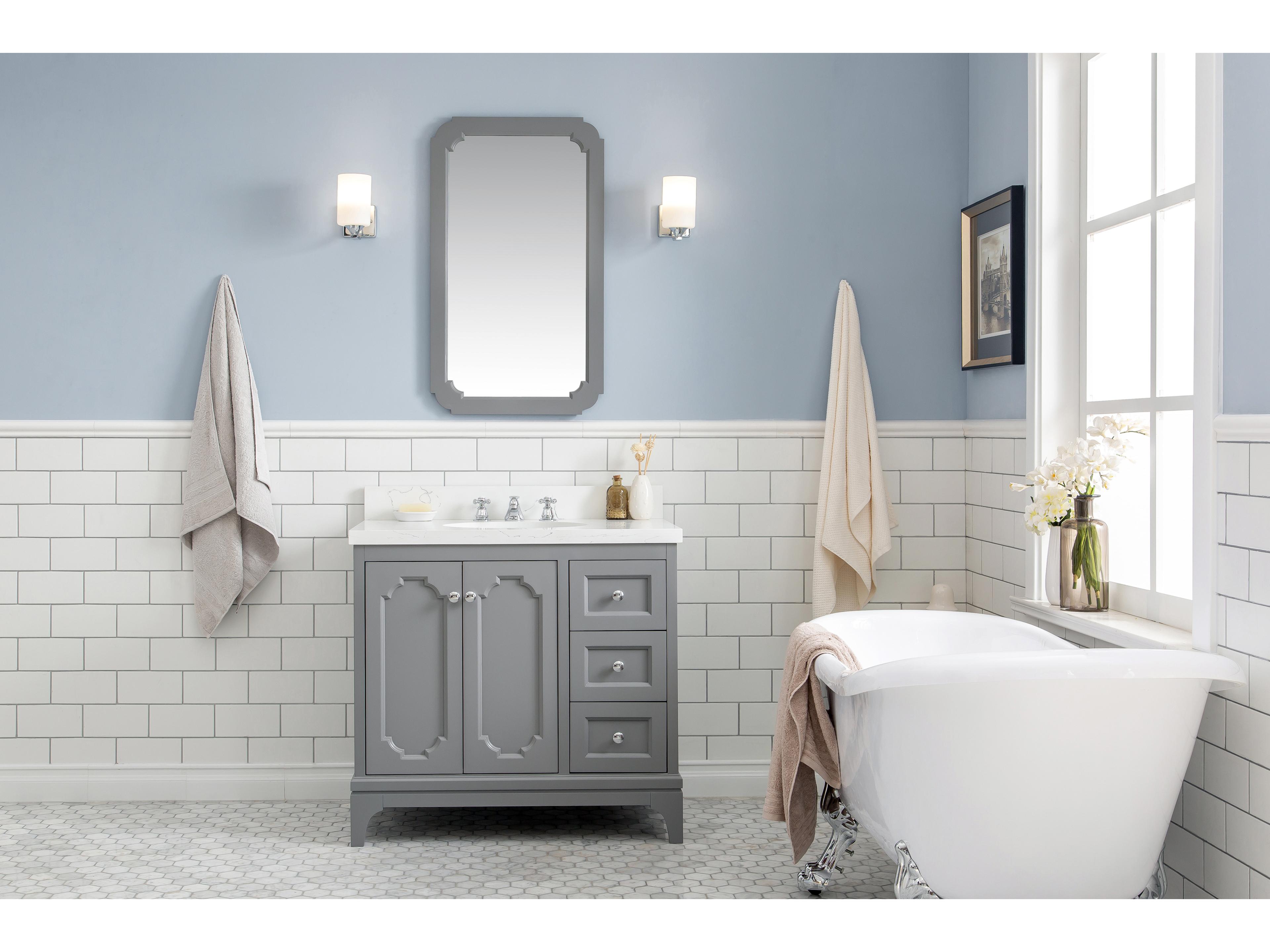 Water Creation Queen Chrome Vanity