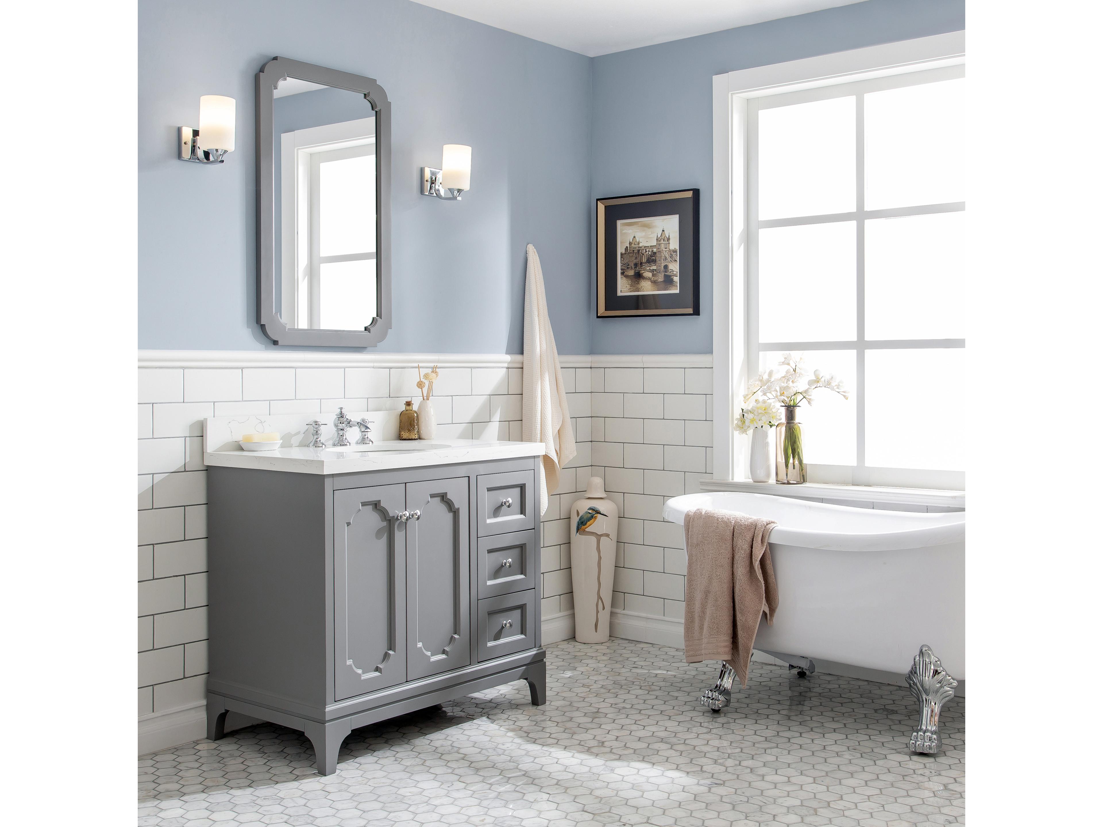 Water Creation Queen Chrome Vanity