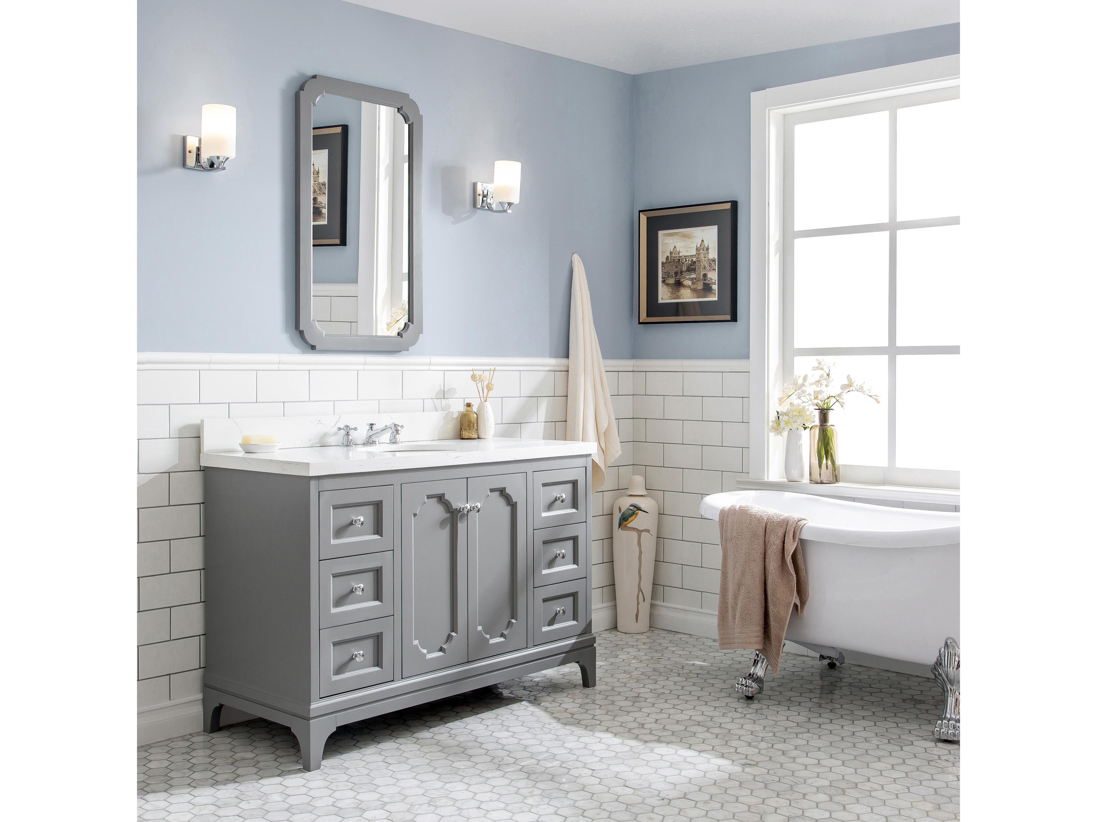 Water Creation Queen Chrome Vanity