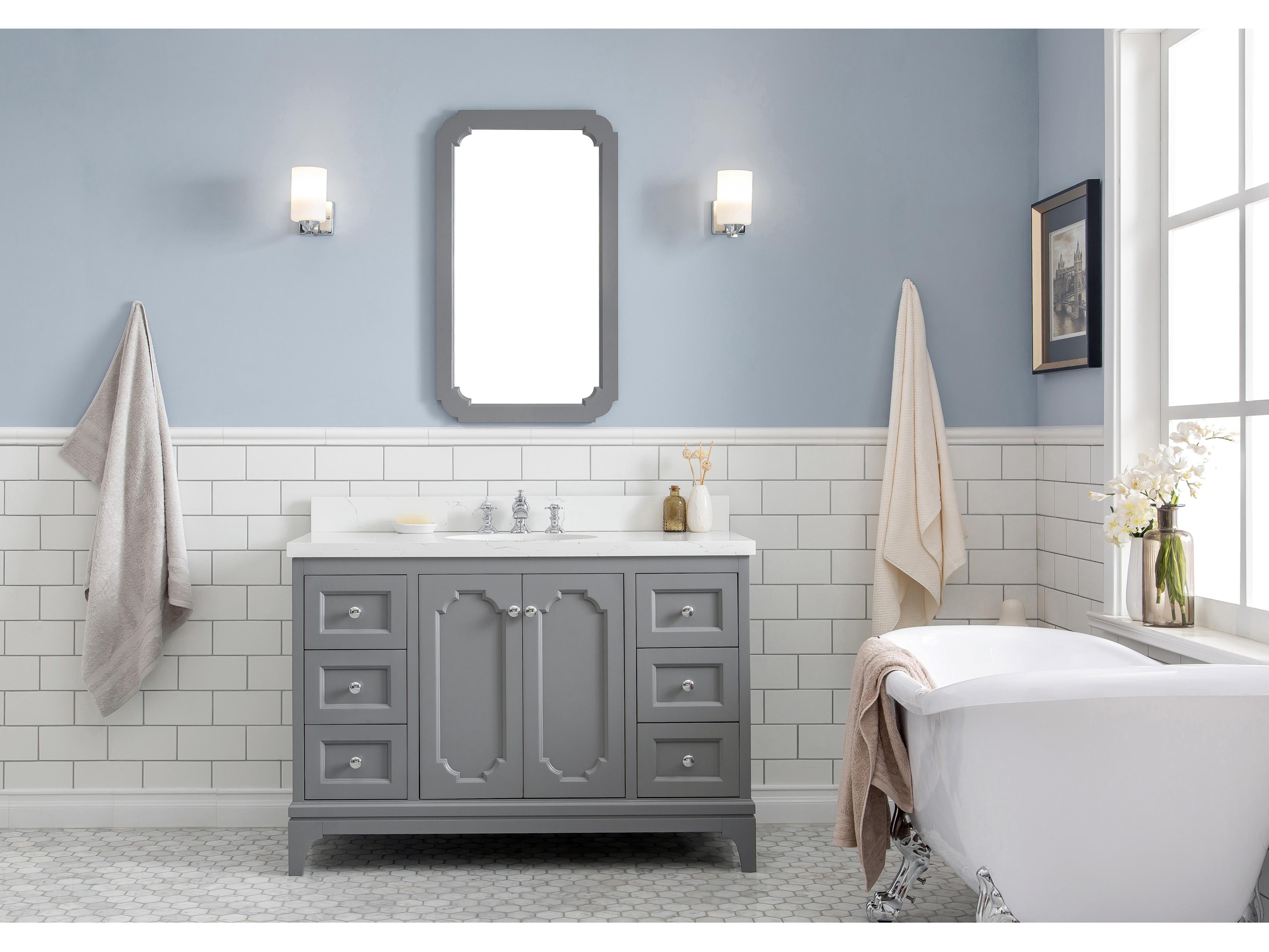 Water Creation Queen Chrome Vanity