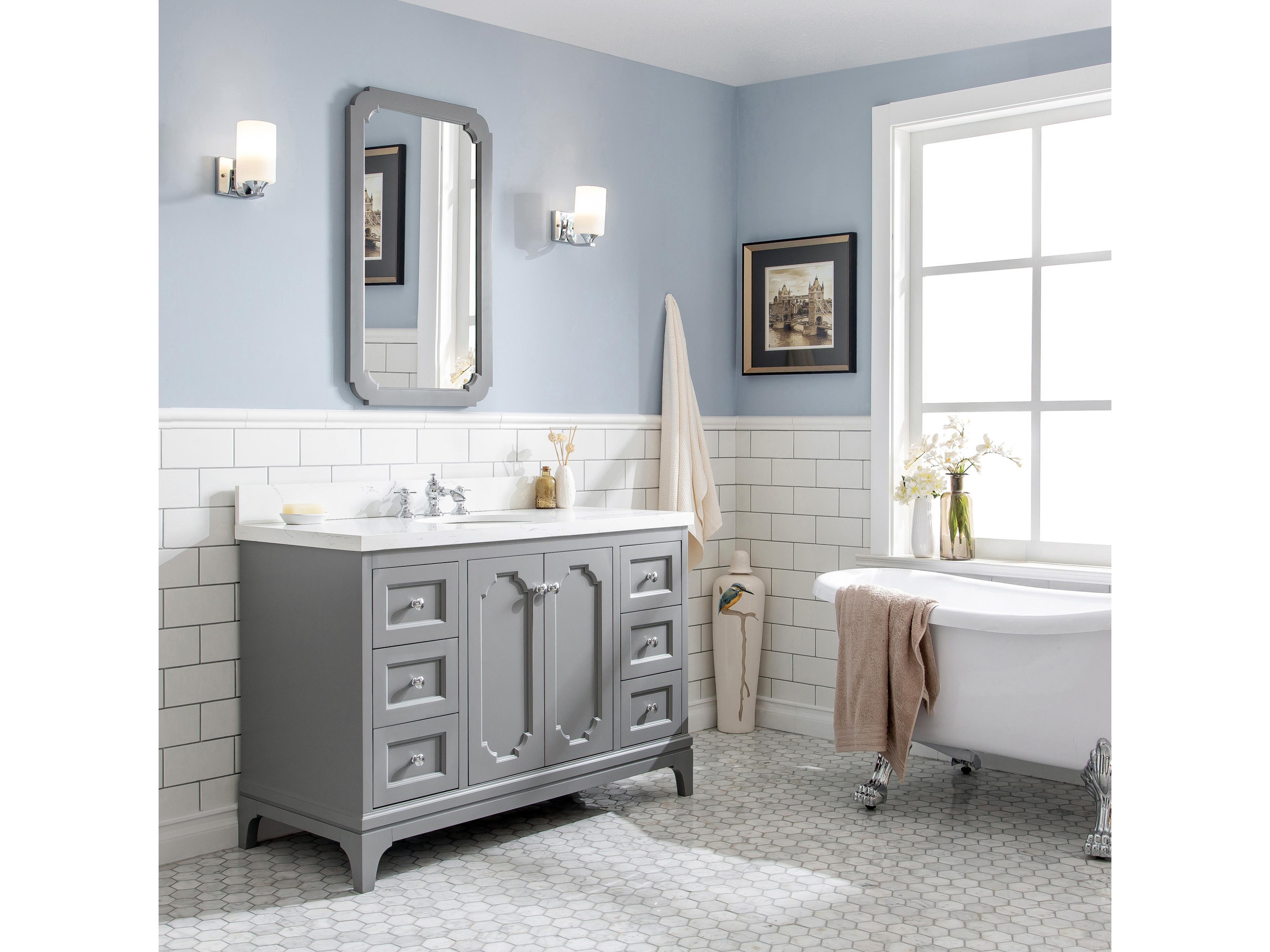 Water Creation Queen Chrome Vanity