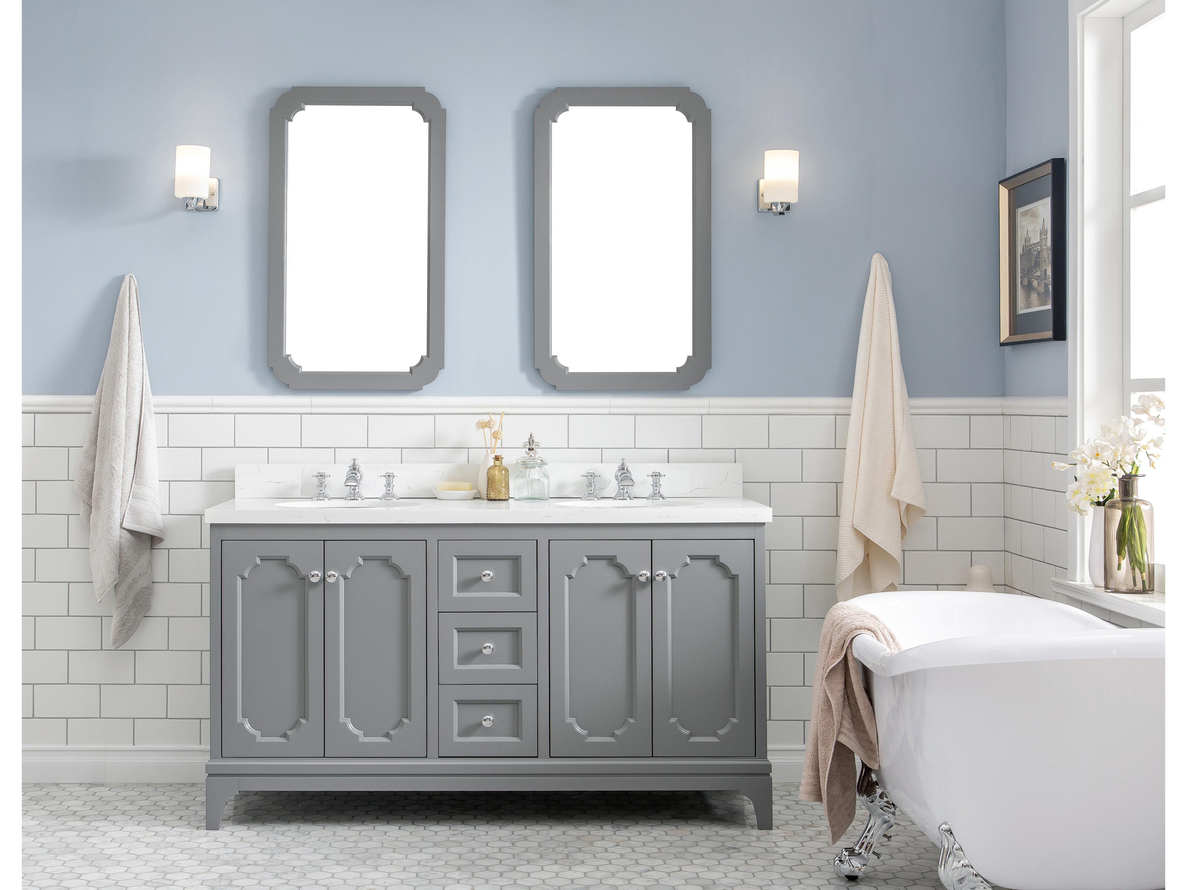 Water Creation Queen Chrome Vanity