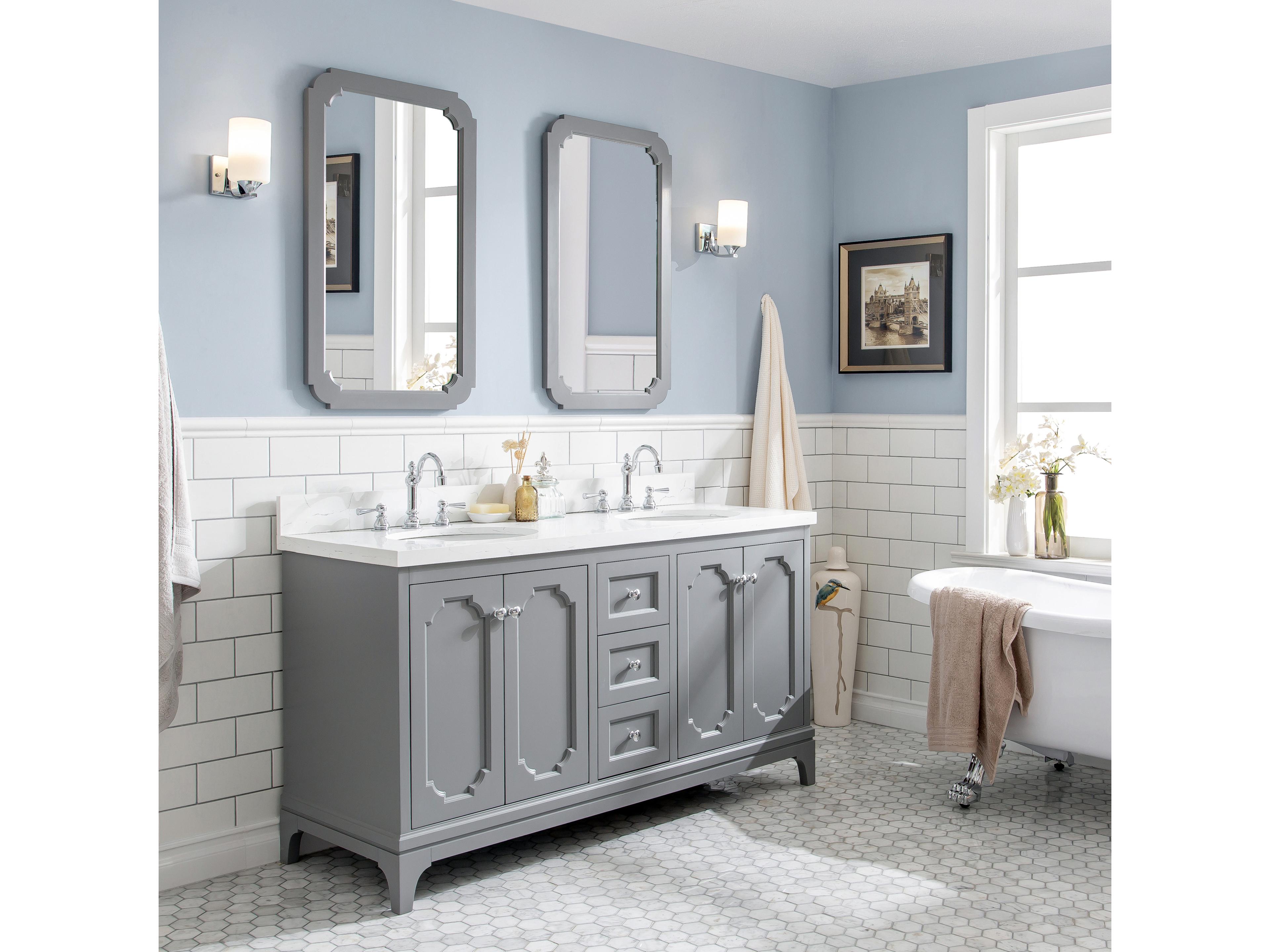 Water Creation Queen Chrome Vanity