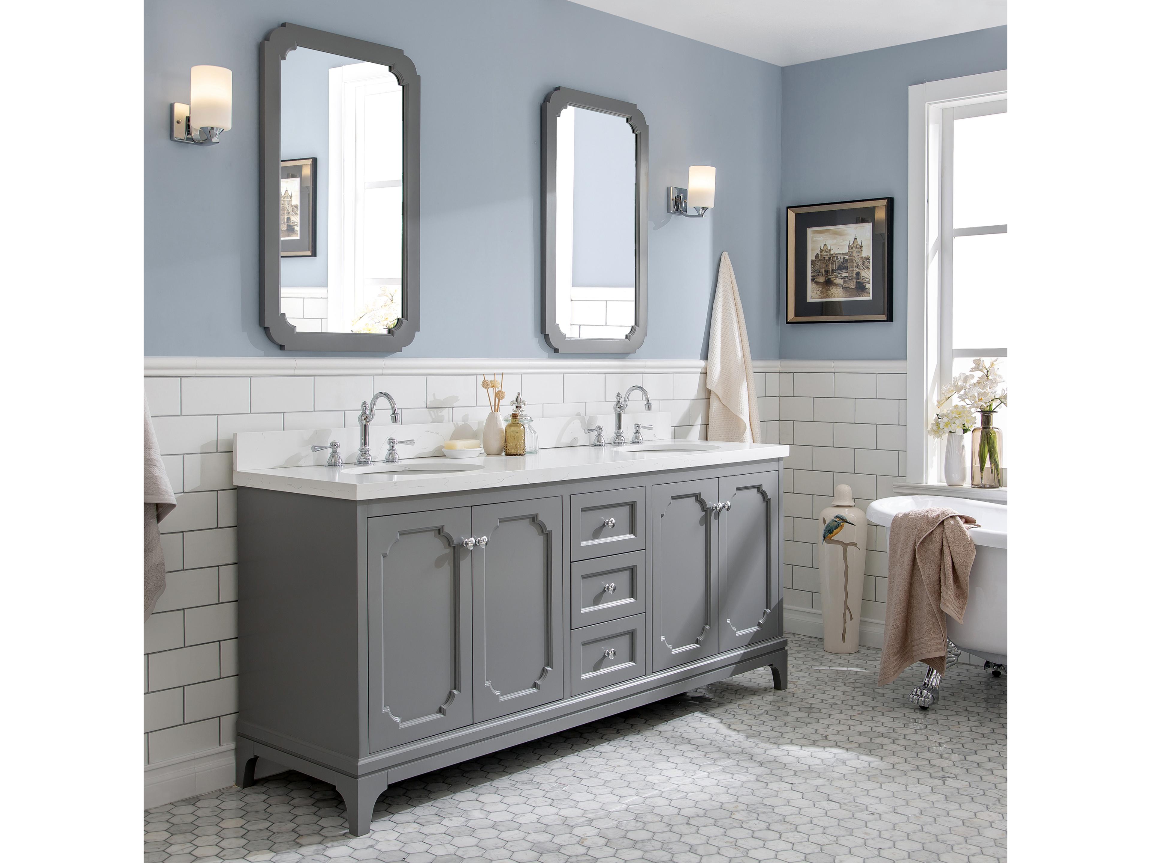 Water Creation Queen Chrome Vanity