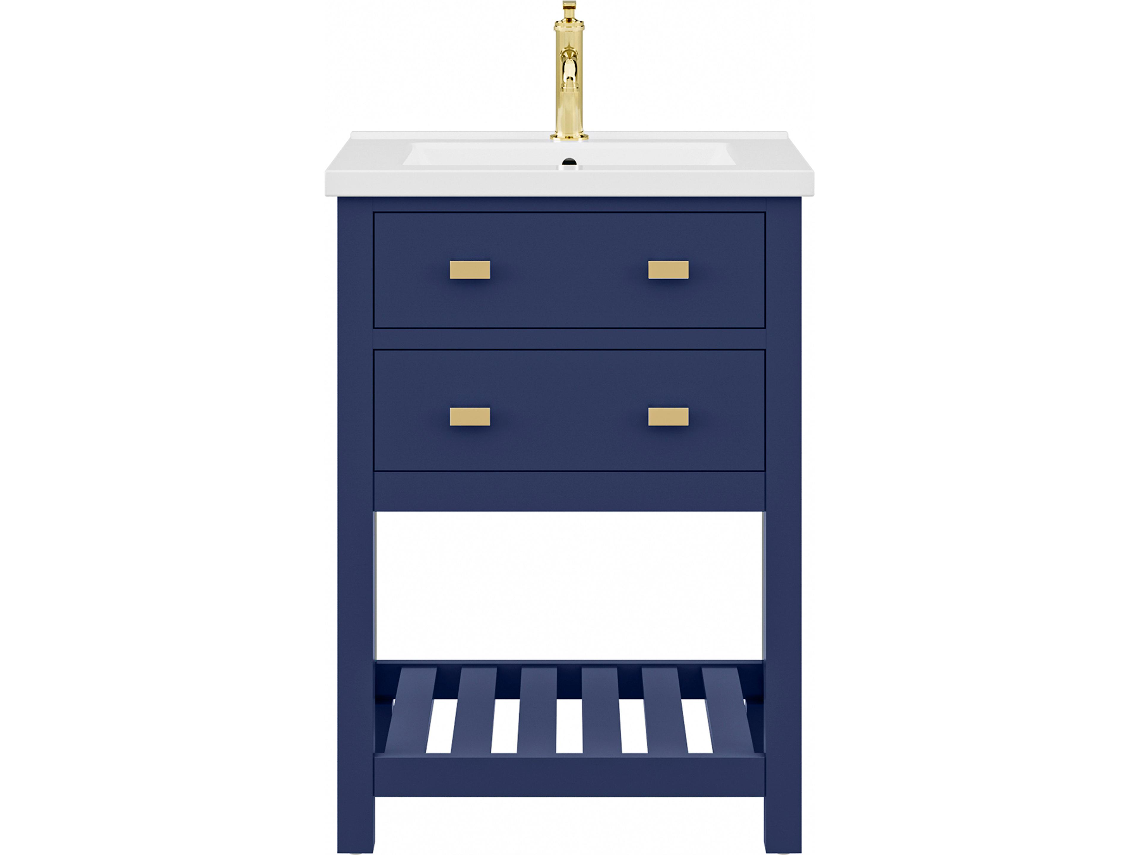 Viola Satin Gold Vanity