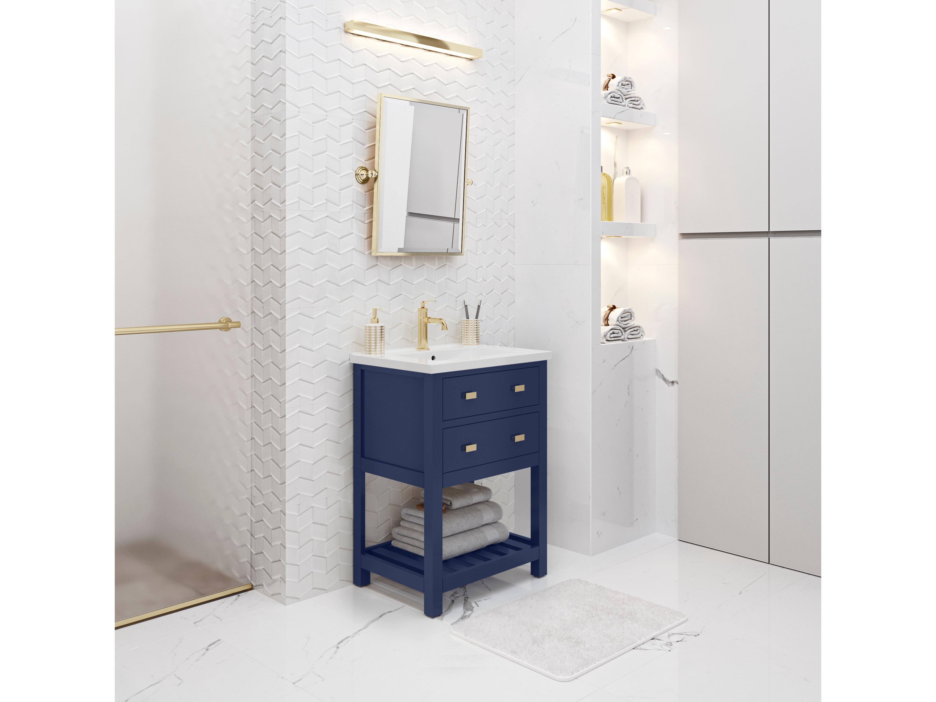 Water Creation Viola Satin Gold Vanity