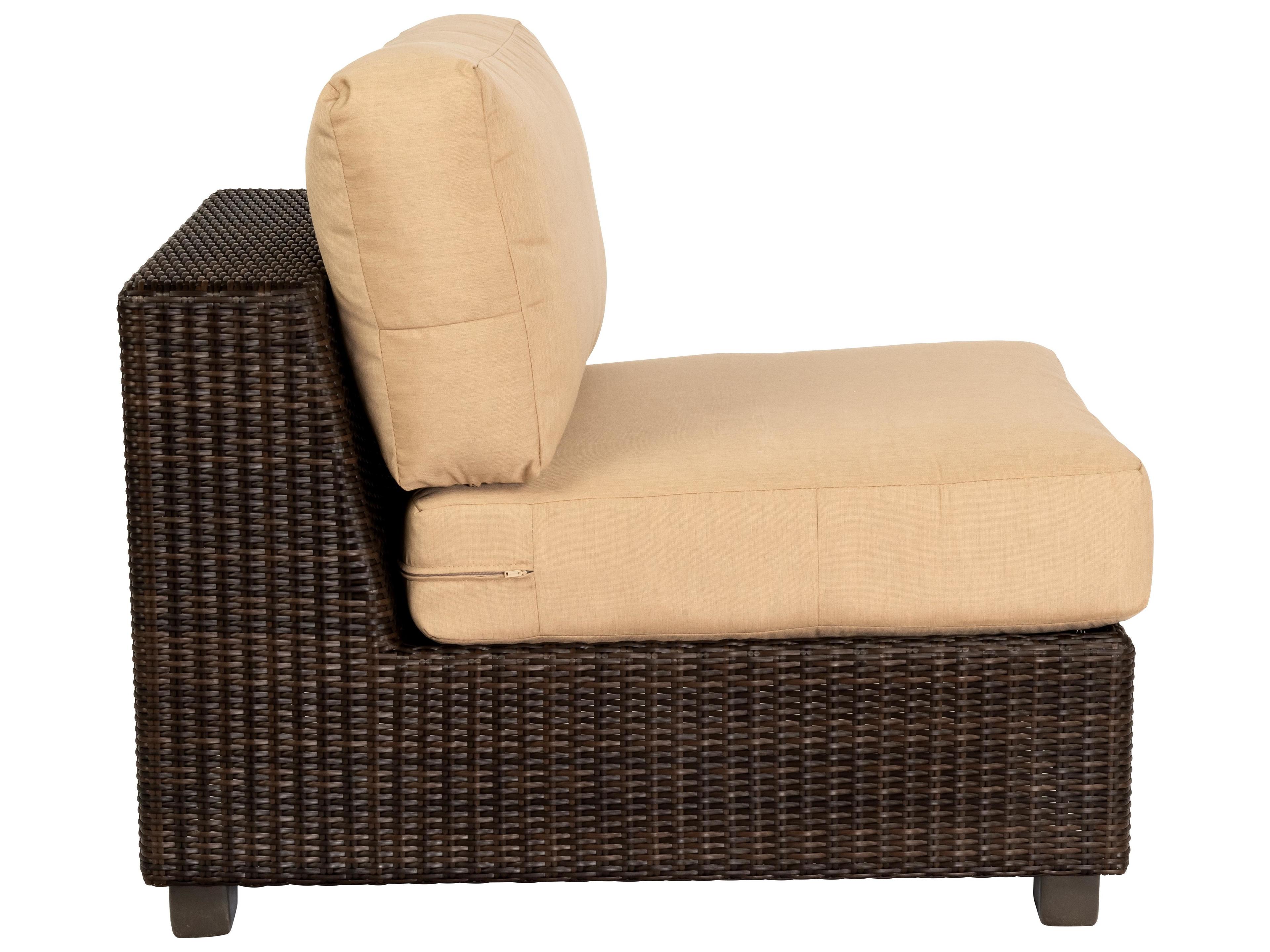 Whitecraft Montecito Wicker Modular Outdoor Lounge Chair