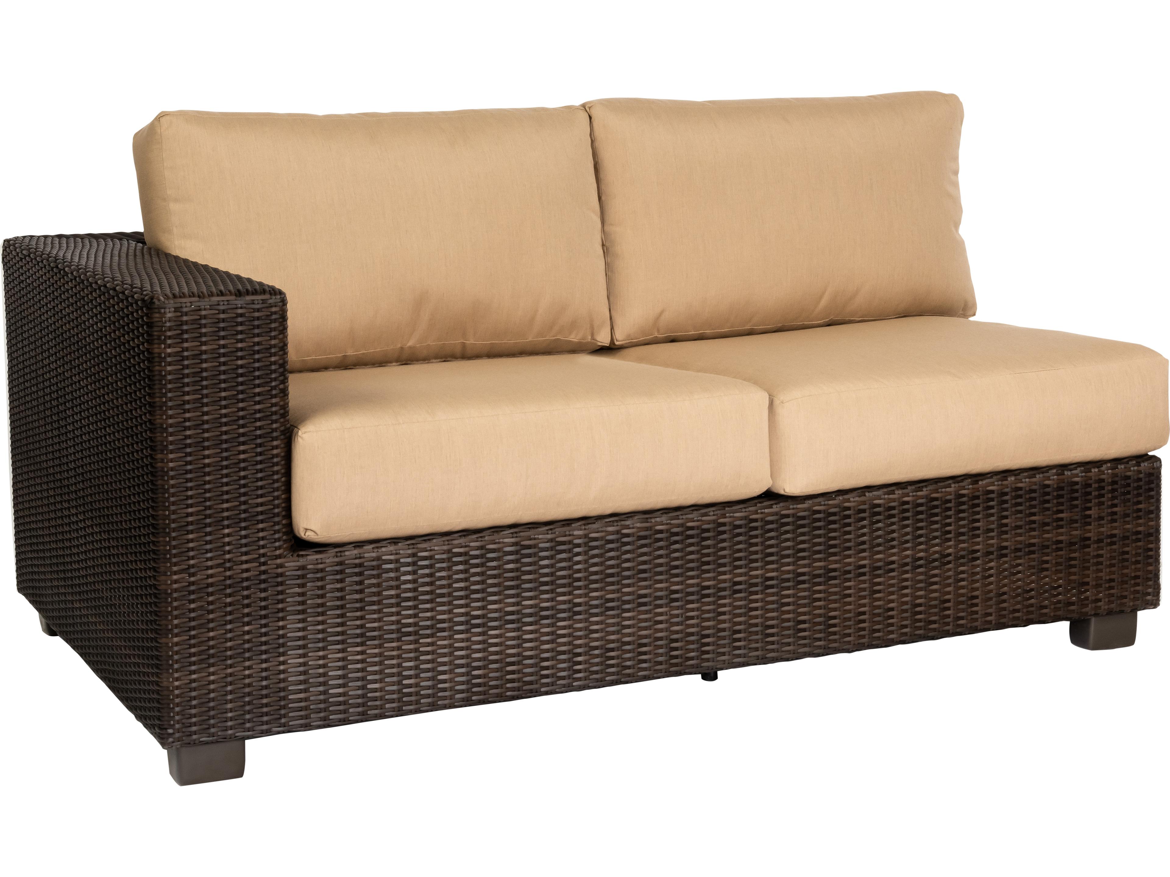 Whitecraft Montecito Wicker Left Patio Loveseat