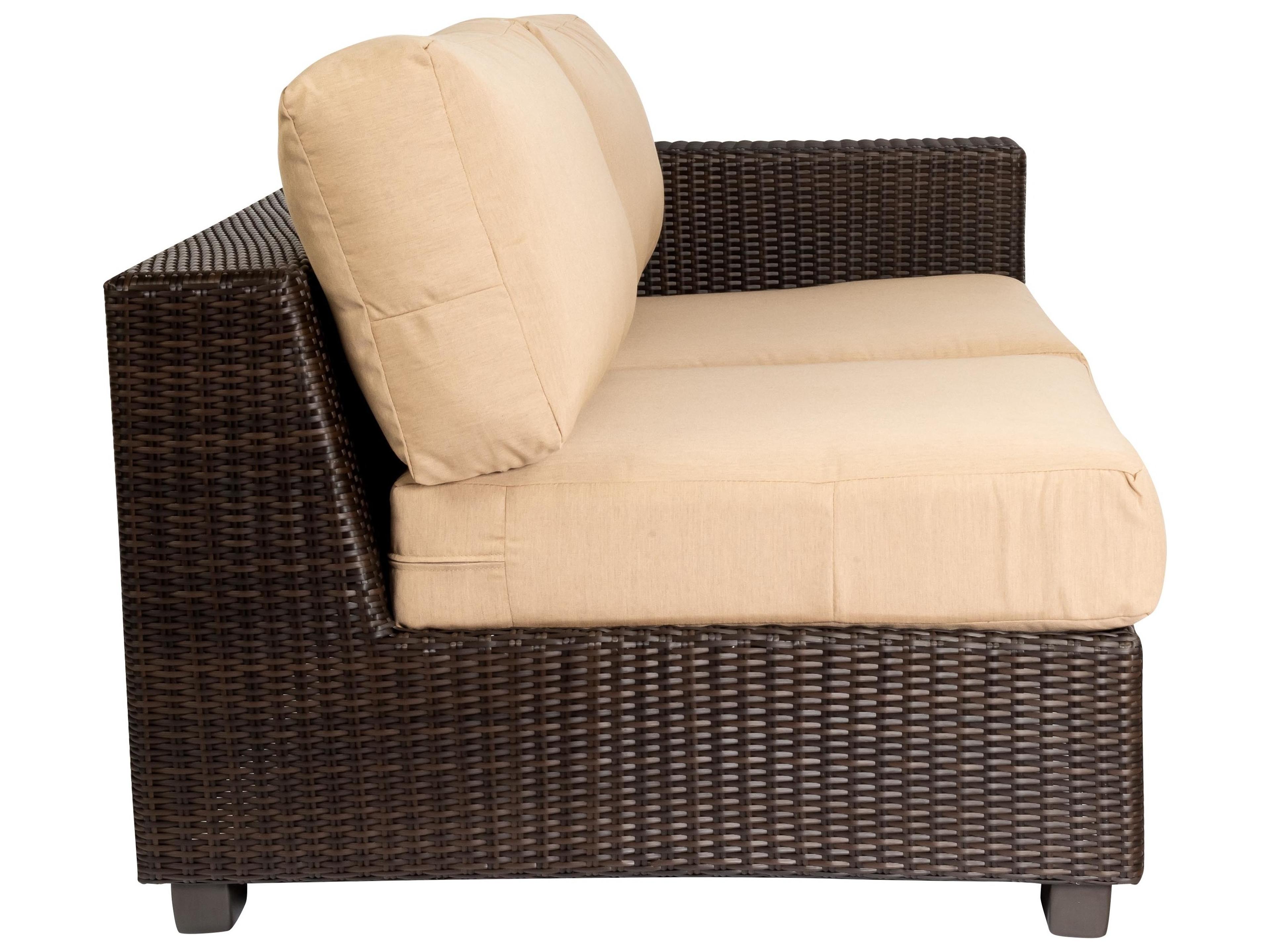 Whitecraft Montecito Wicker Left Patio Loveseat