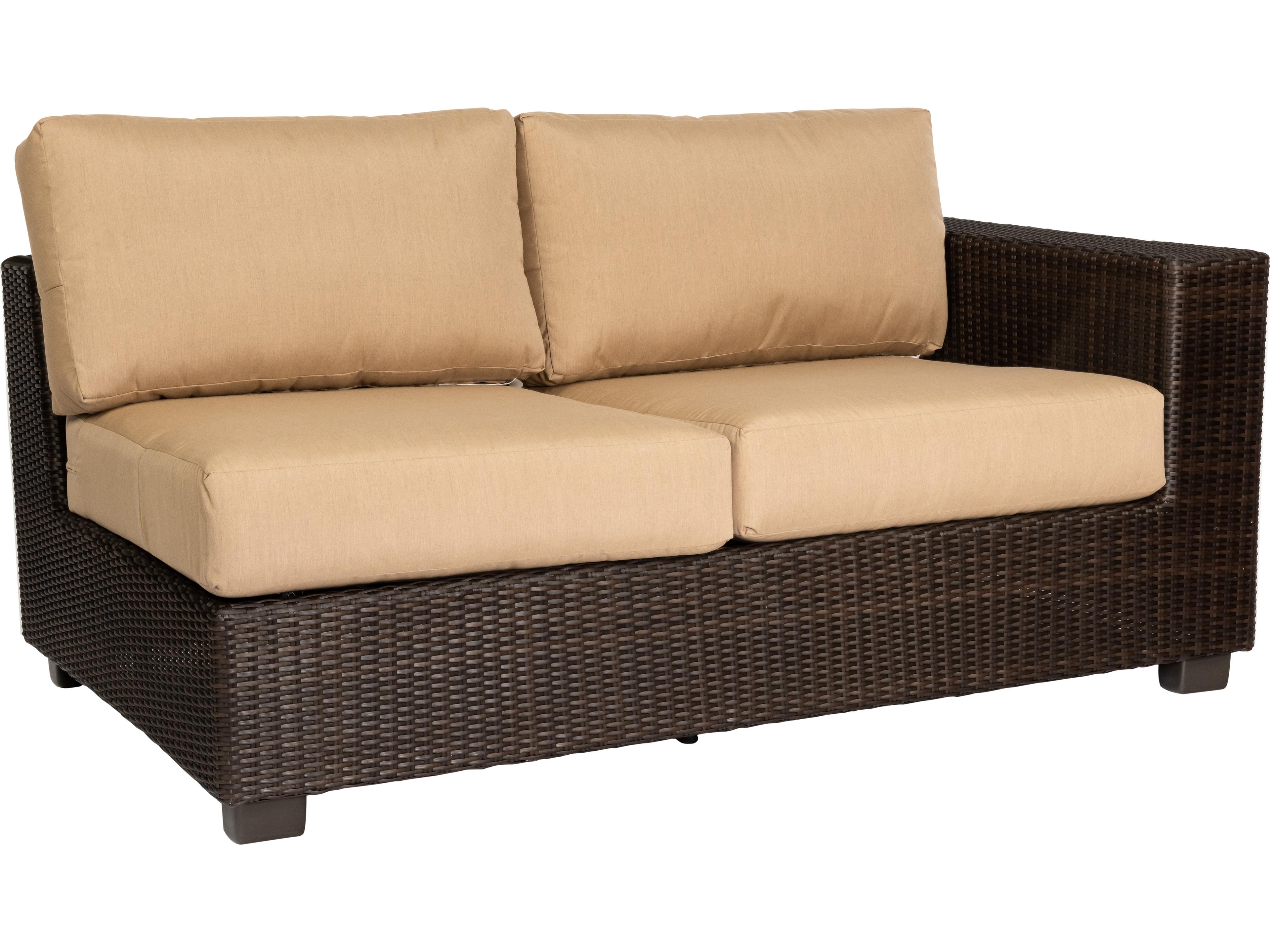 Whitecraft Montecito Wicker Right Outdoor Loveseat