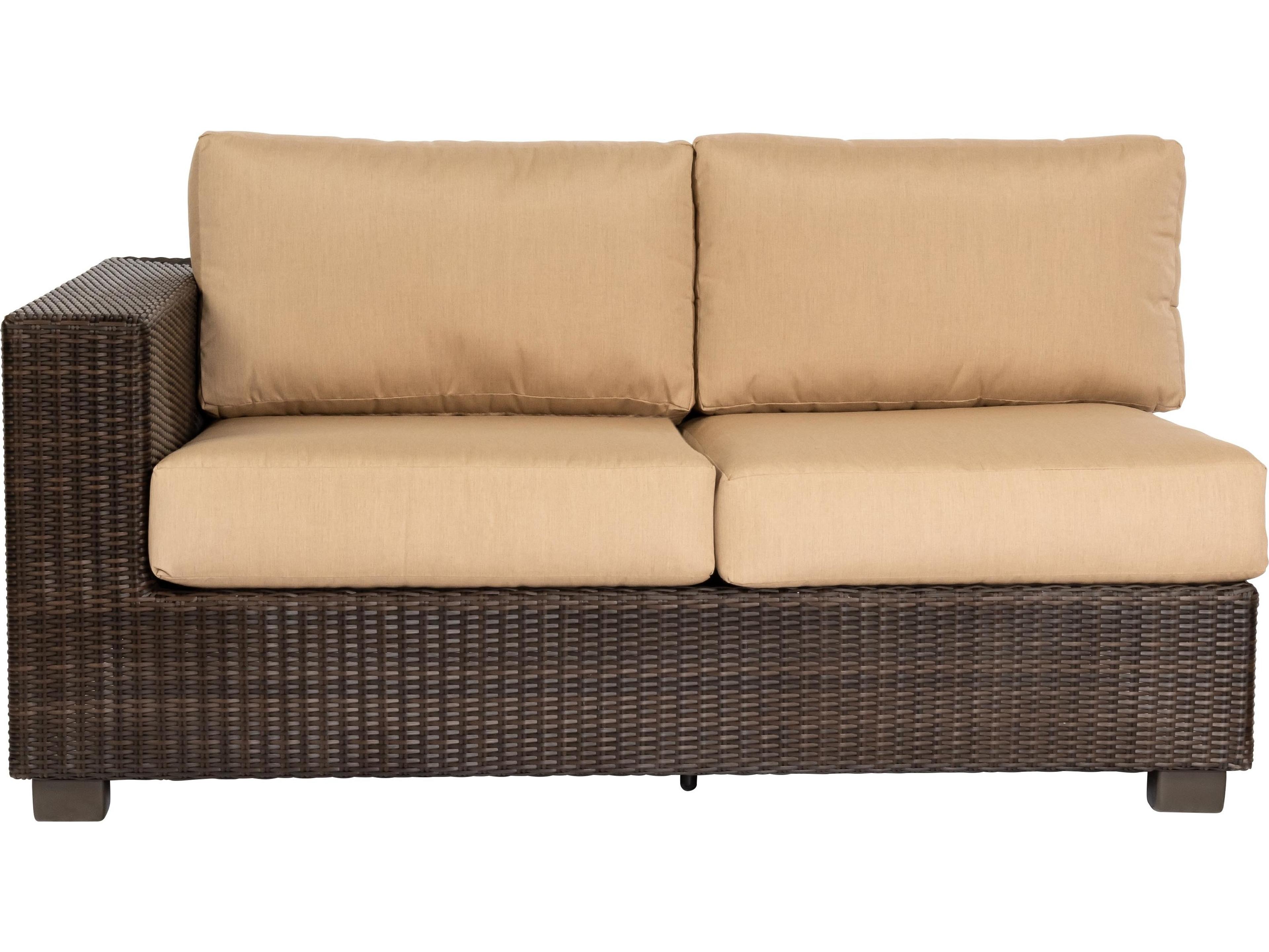 Whitecraft Montecito Wicker Right Outdoor Loveseat