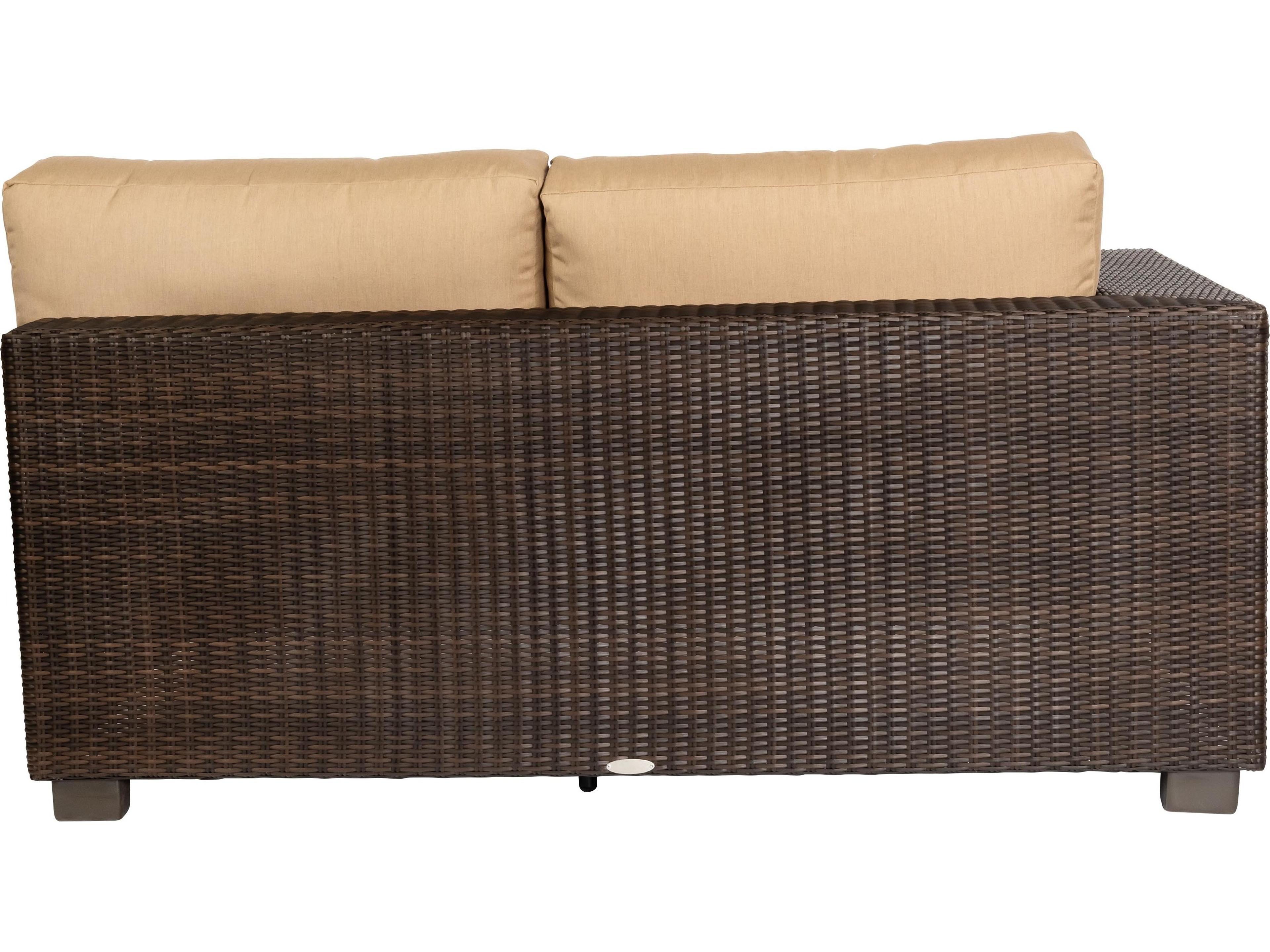 Whitecraft Montecito Wicker Right Outdoor Loveseat