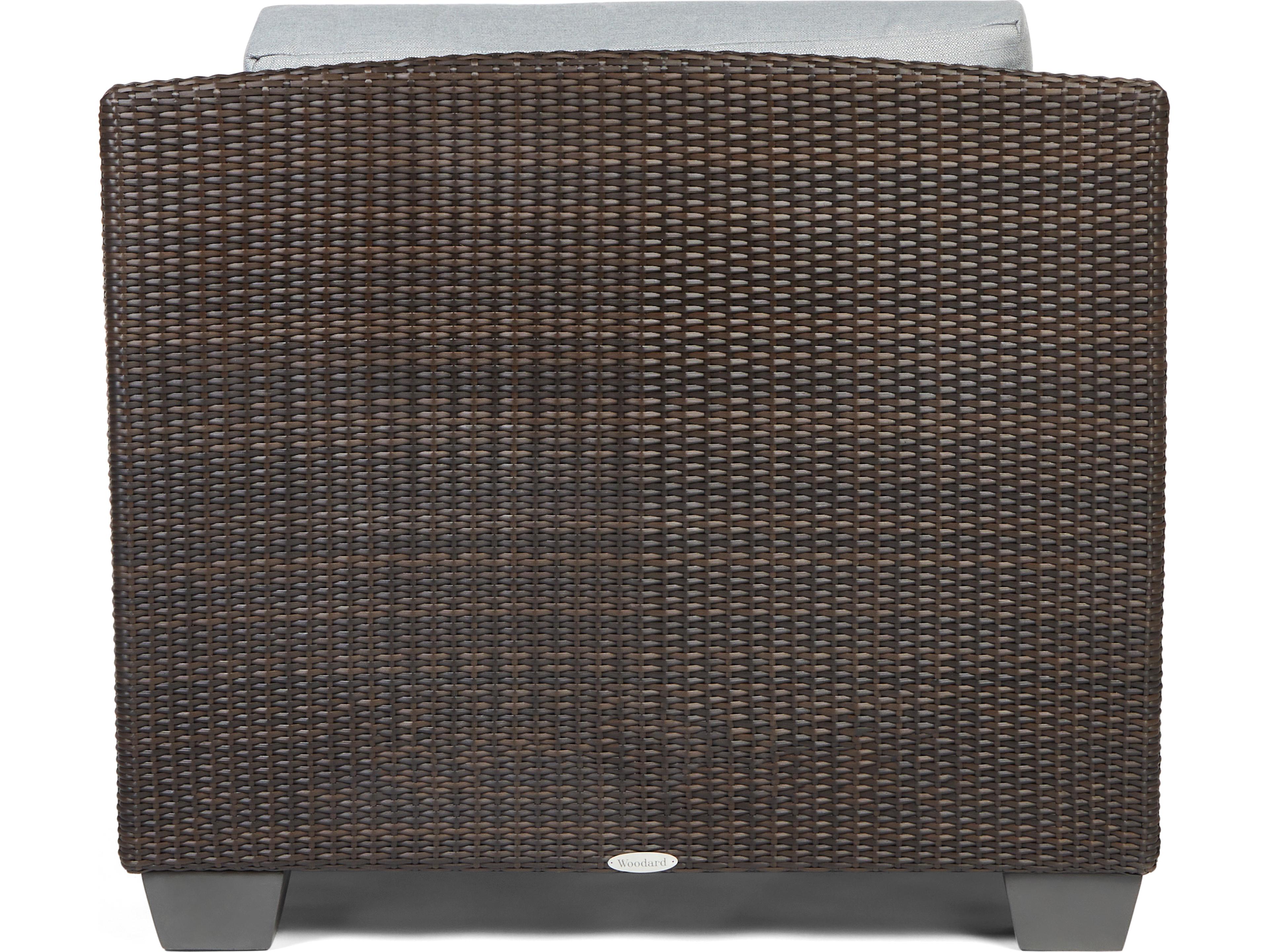 Woodard Whitecraft Saddleback Wicker Outdoor Lounge Chair