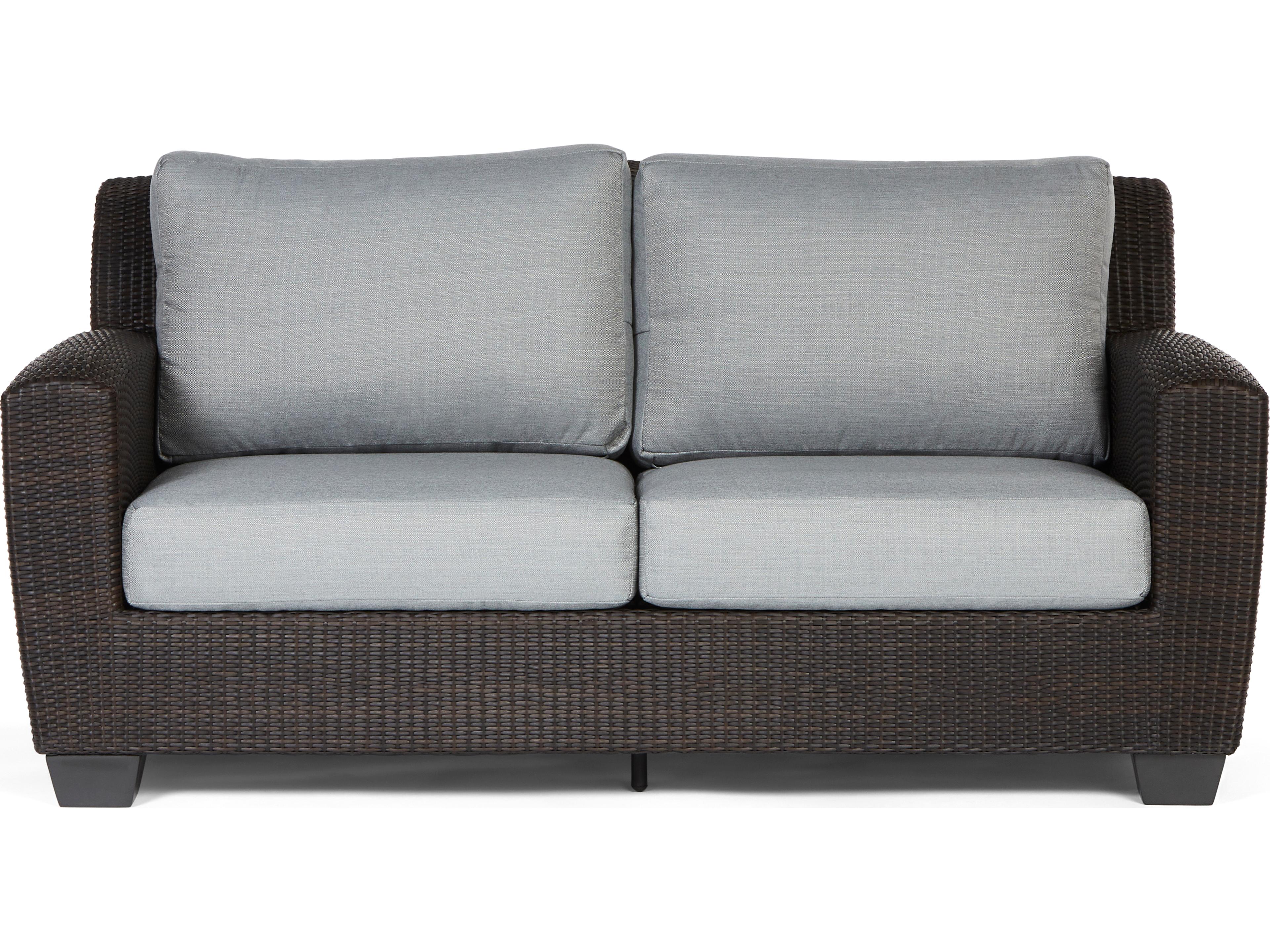 Woodard Whitecraft Saddleback Wicker Patio Loveseat