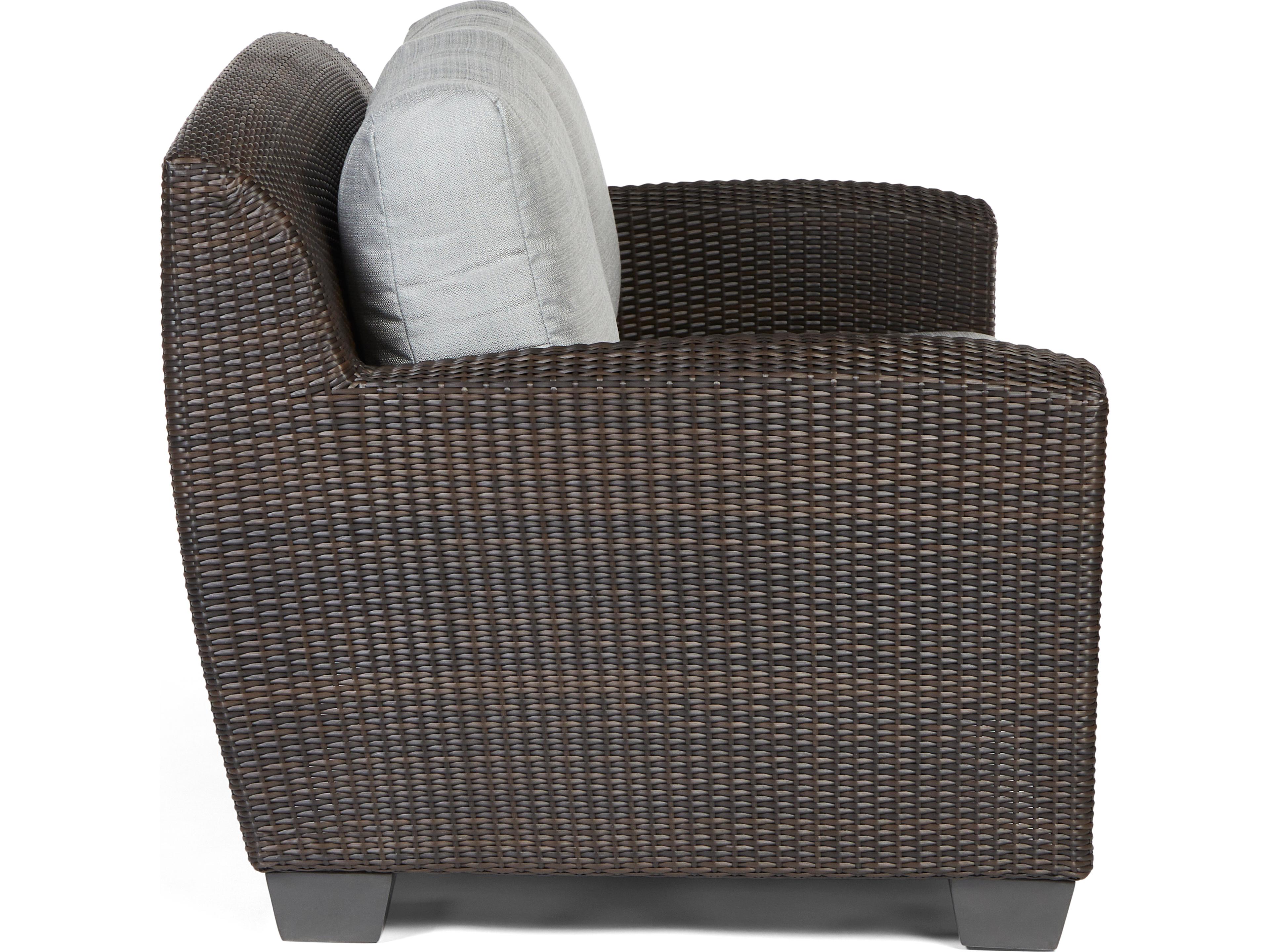 Woodard Whitecraft Saddleback Wicker Patio Loveseat