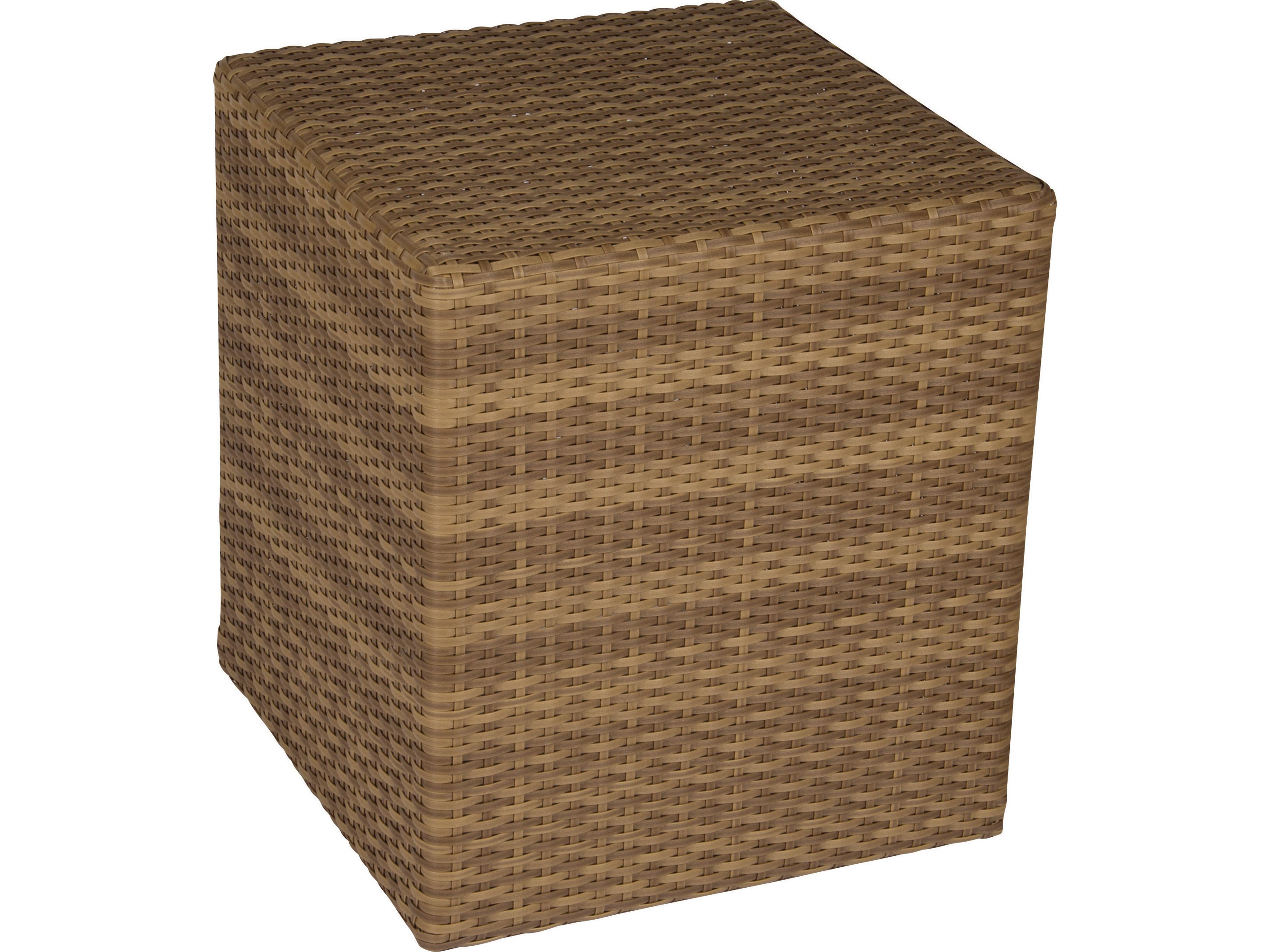 Whitecraft Saddleback Wicker Square Bunching Table