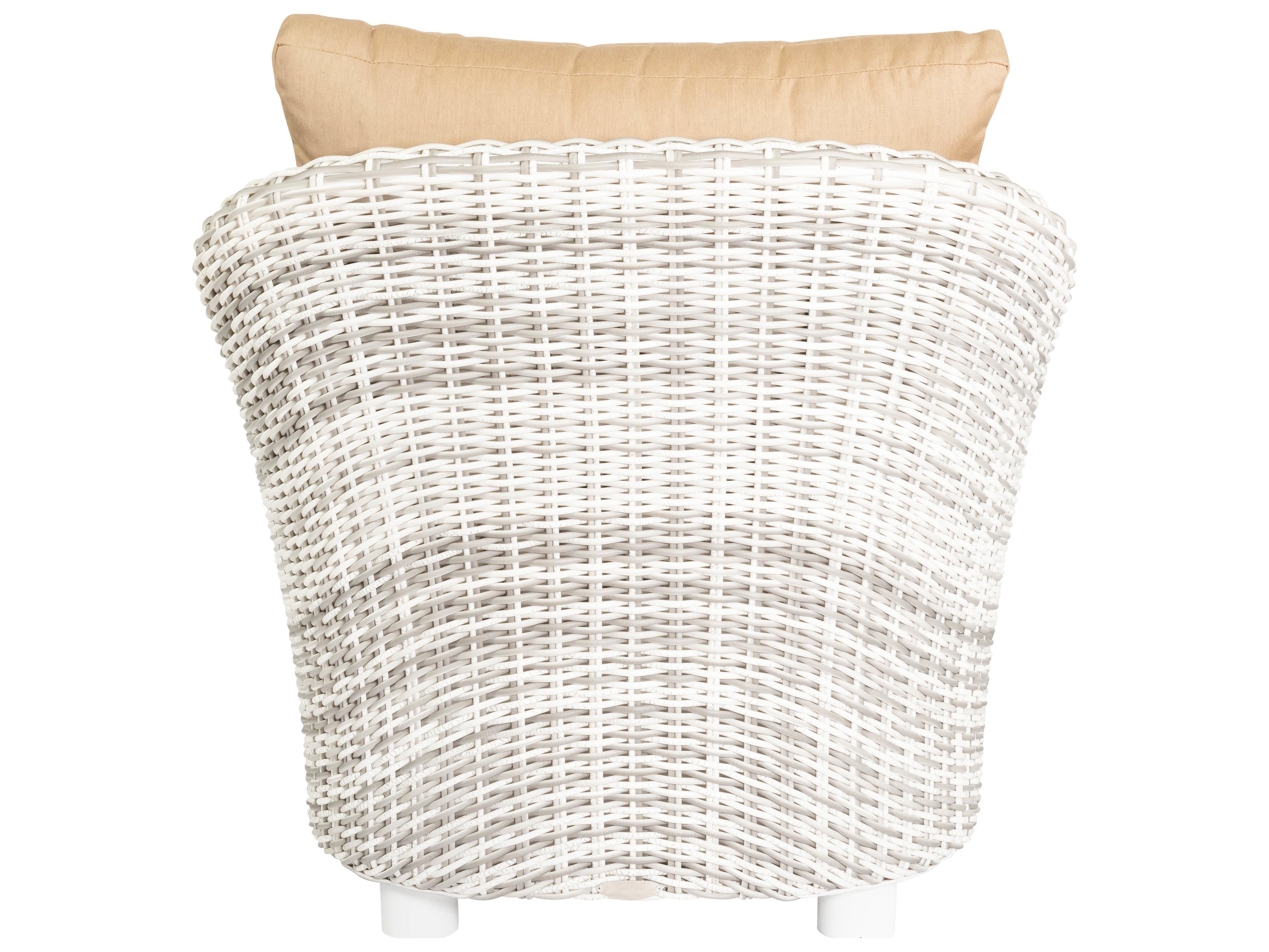 Woodard Whitecraft Sonoma Wicker Outdoor Patio Chaise Lounge