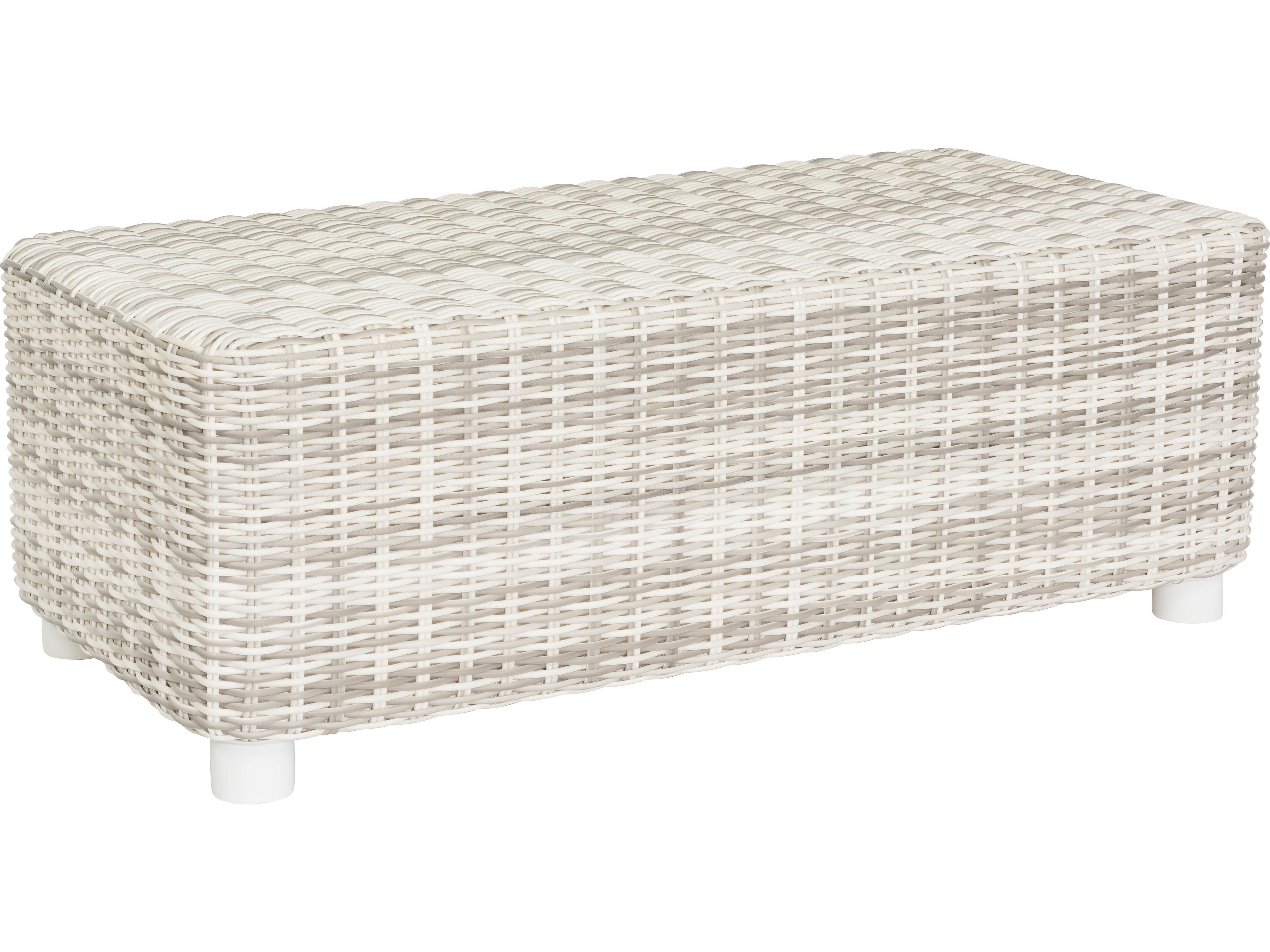 Whitecraft Sonoma Wicker Rectangular Outdoor Coffee Table