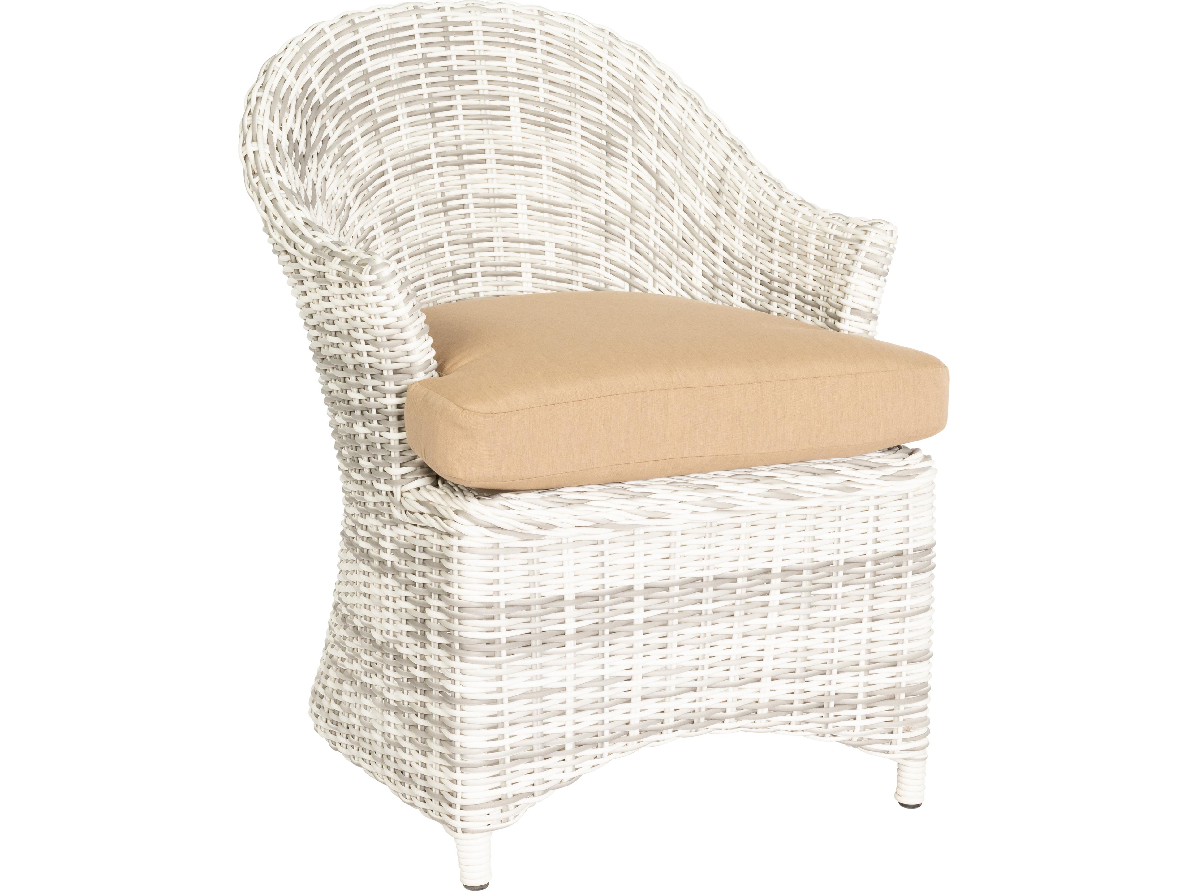 Whitecraft Sonoma Wicker Outdoor Dining Arm Chair