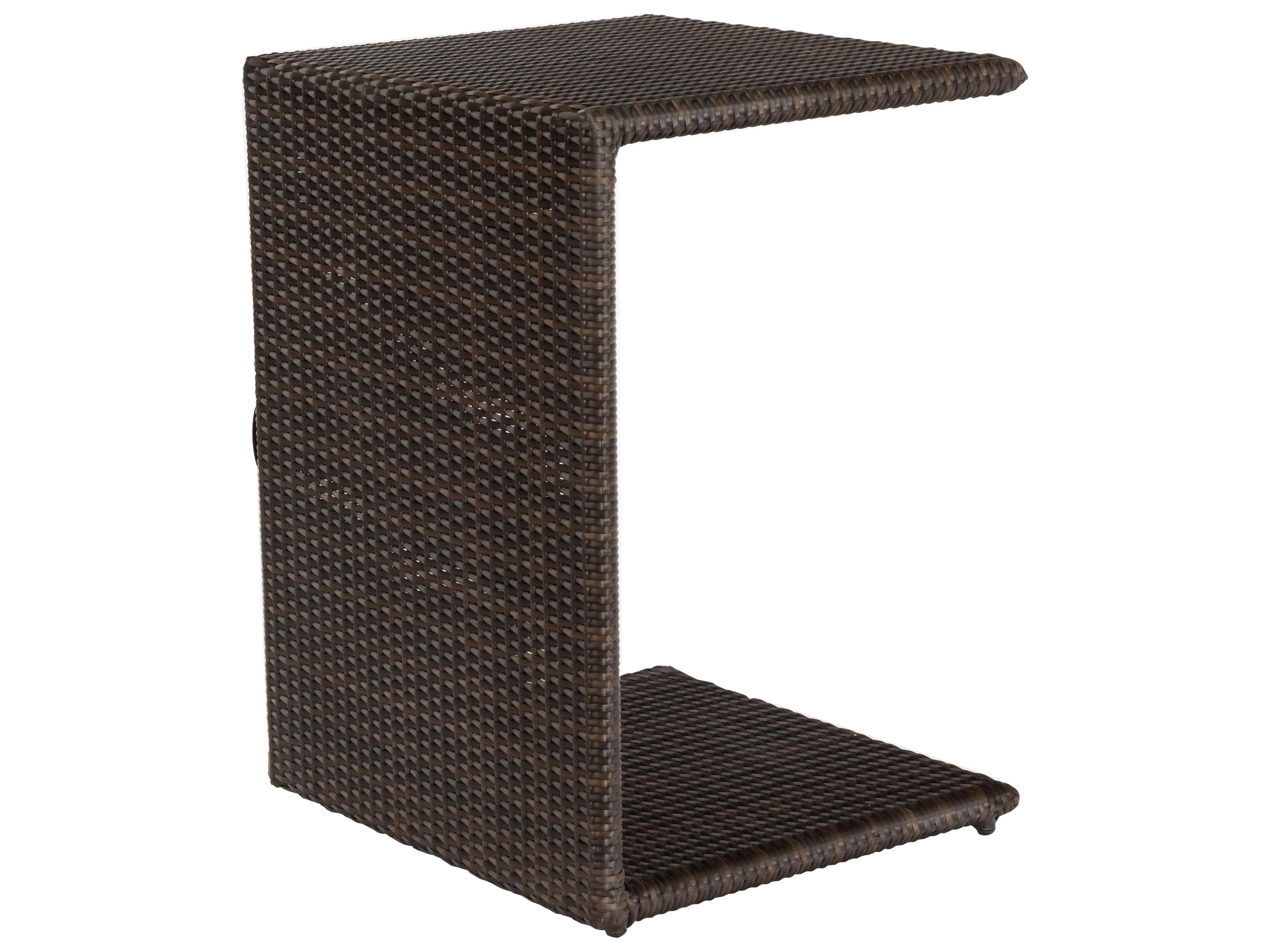 Woodard Whitecraft All Weather Wicker Rectangular Universal C Outdoor Patio End Table