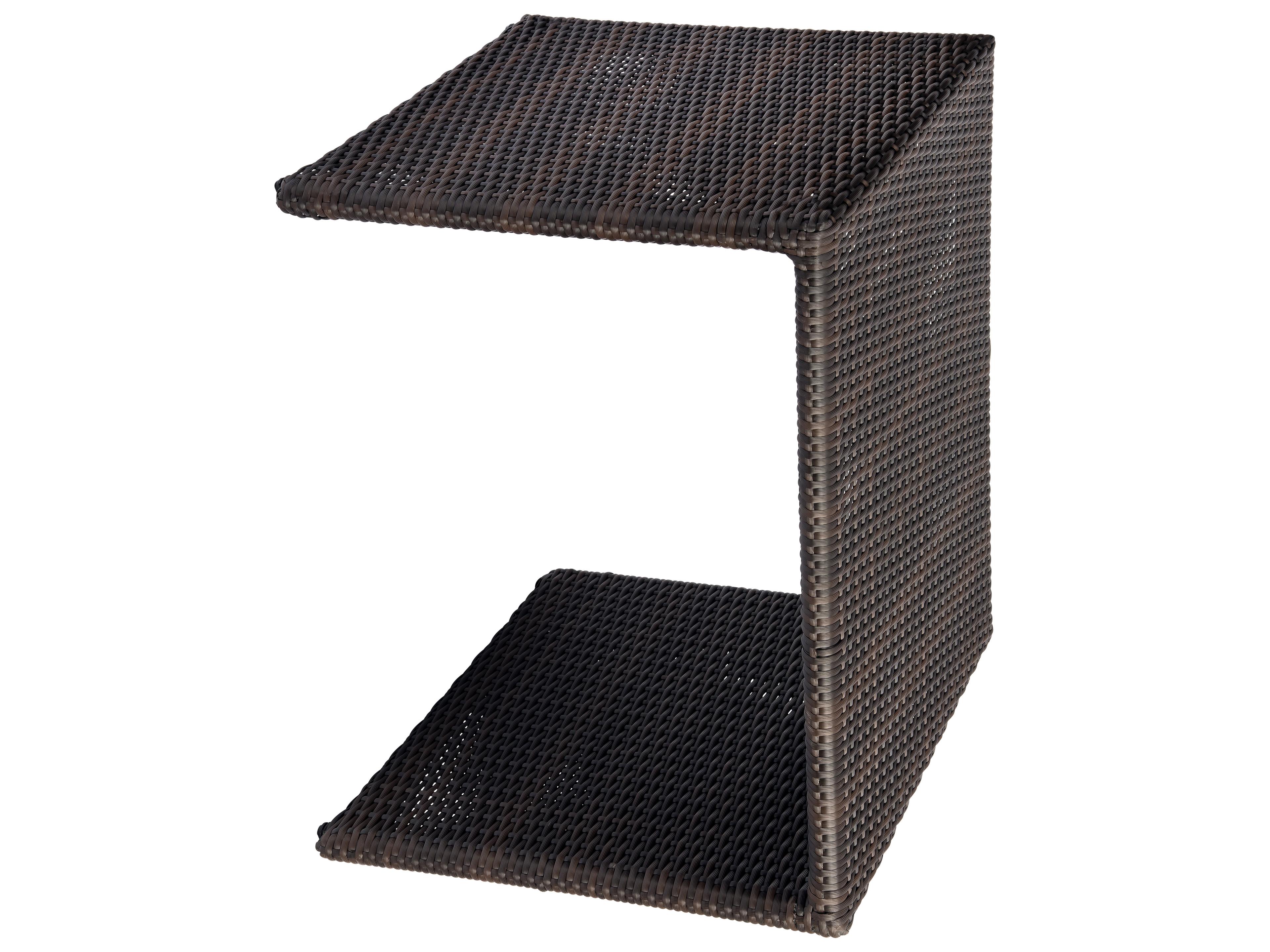 Woodard Whitecraft All Weather Wicker Rectangular Universal C Outdoor Patio End Table