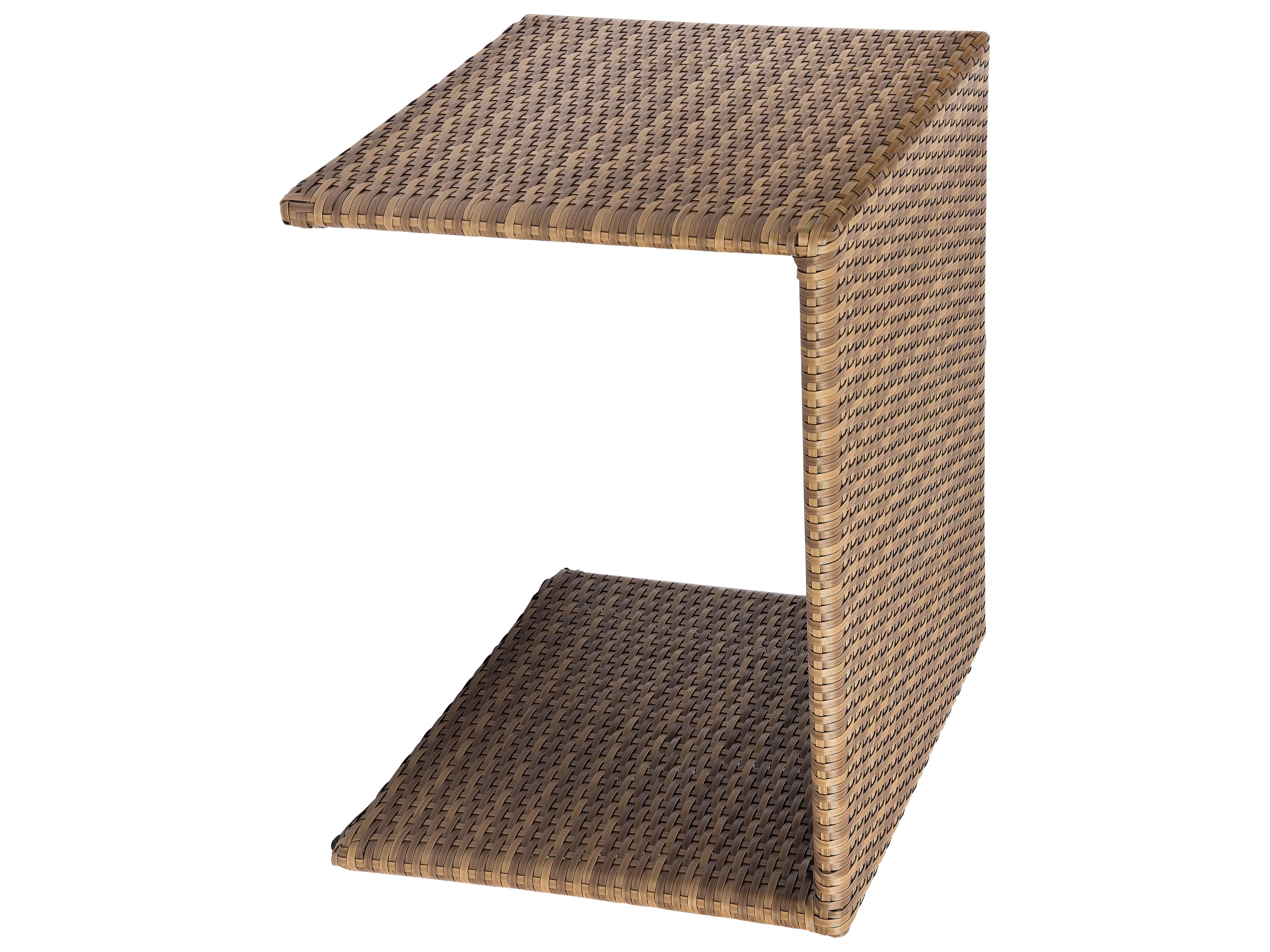 Woodard Whitecraft All Weather Wicker Rectangular Universal C Outdoor Patio End Table