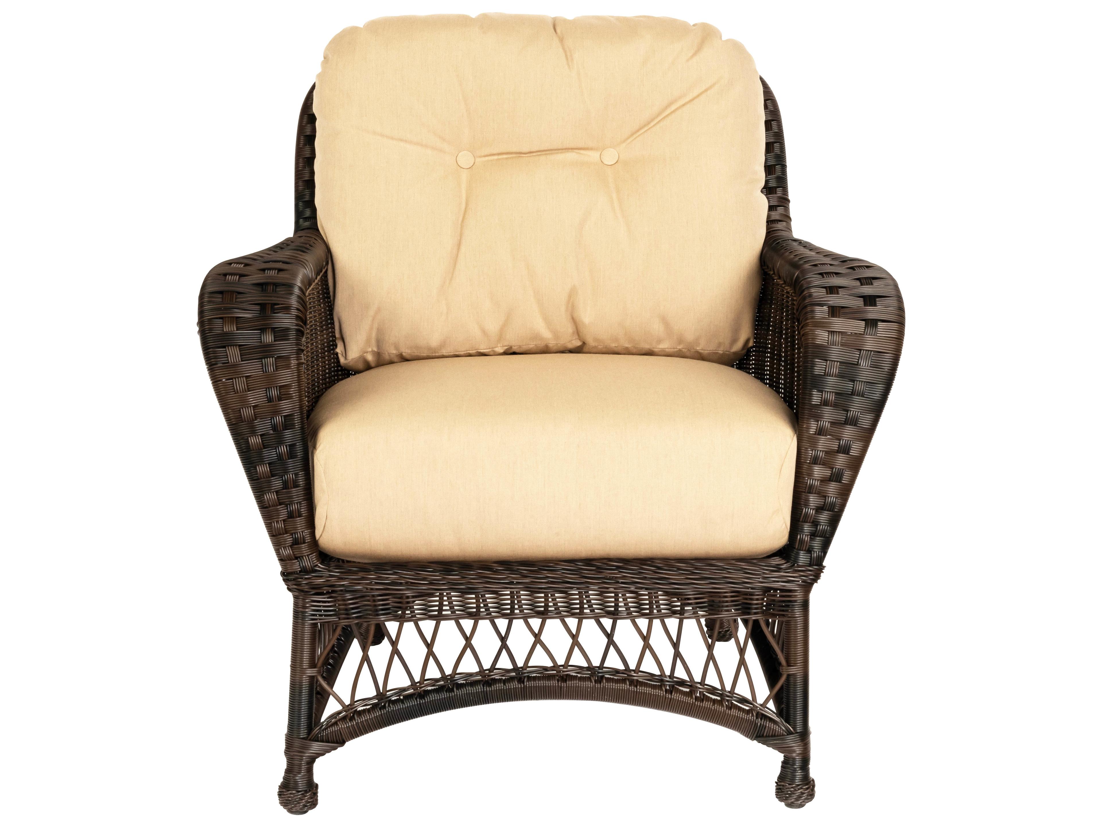 Woodard Whitecraft Sommerwind Wicker Outdoor Lounge Chair