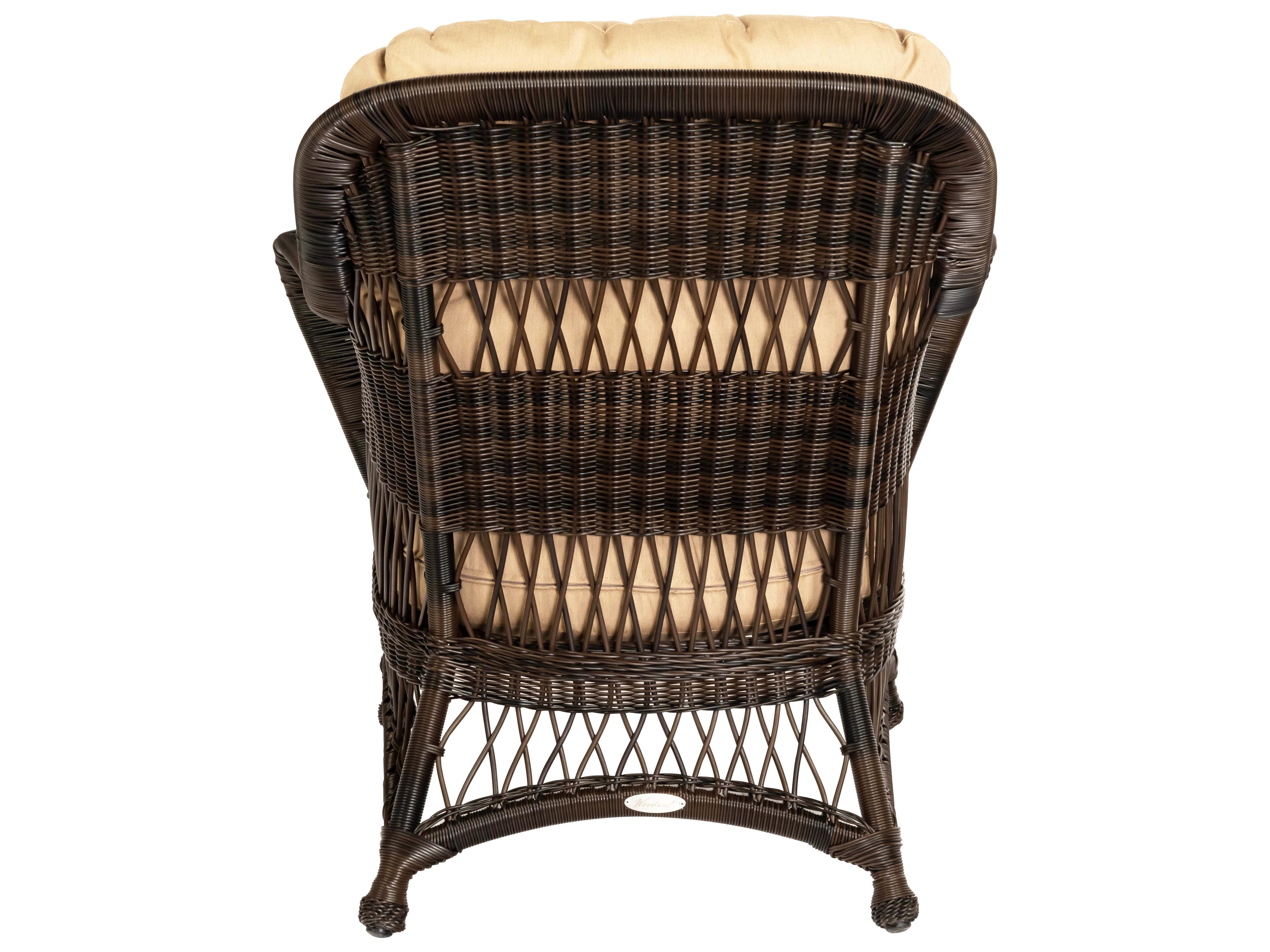 Woodard Whitecraft Sommerwind Wicker Outdoor Lounge Chair