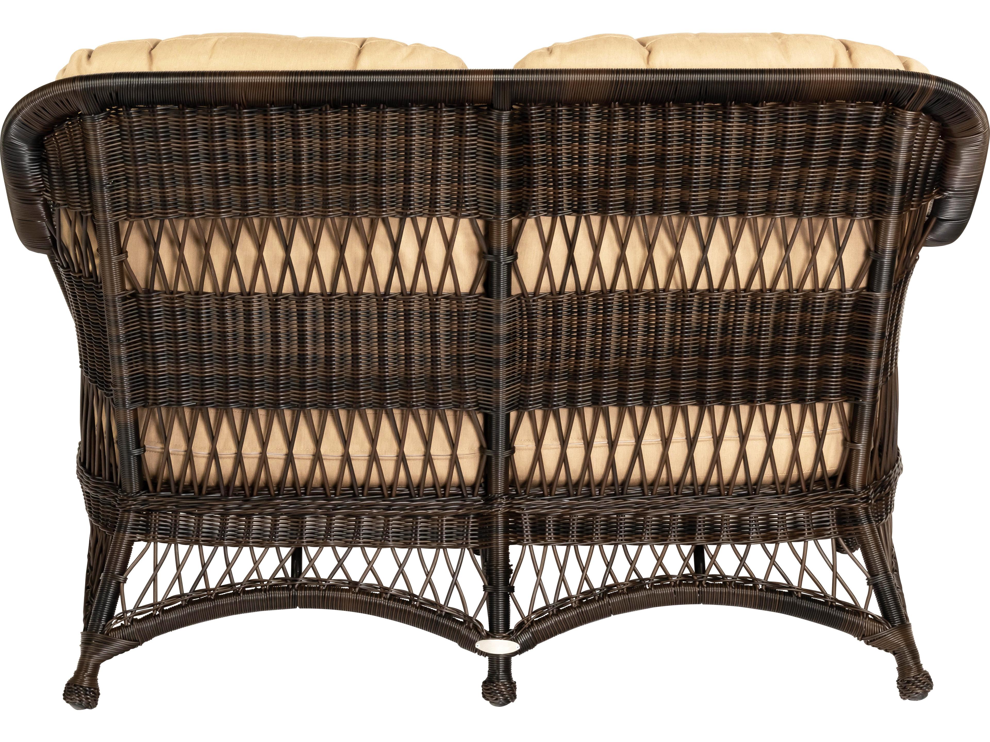 Woodard Whitecraft Sommerwind Wicker Patio Loveseat