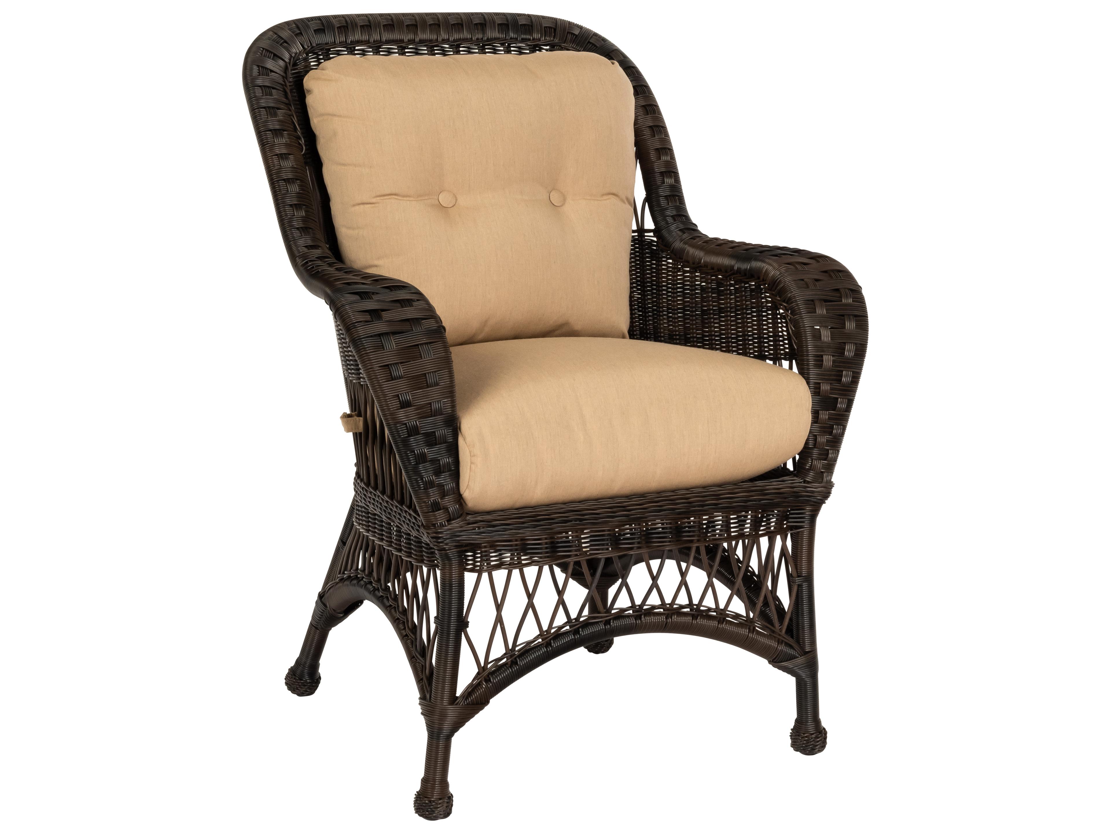 Woodard Whitecraft Sommerwind Wicker Outdoor Dining Arm Chair